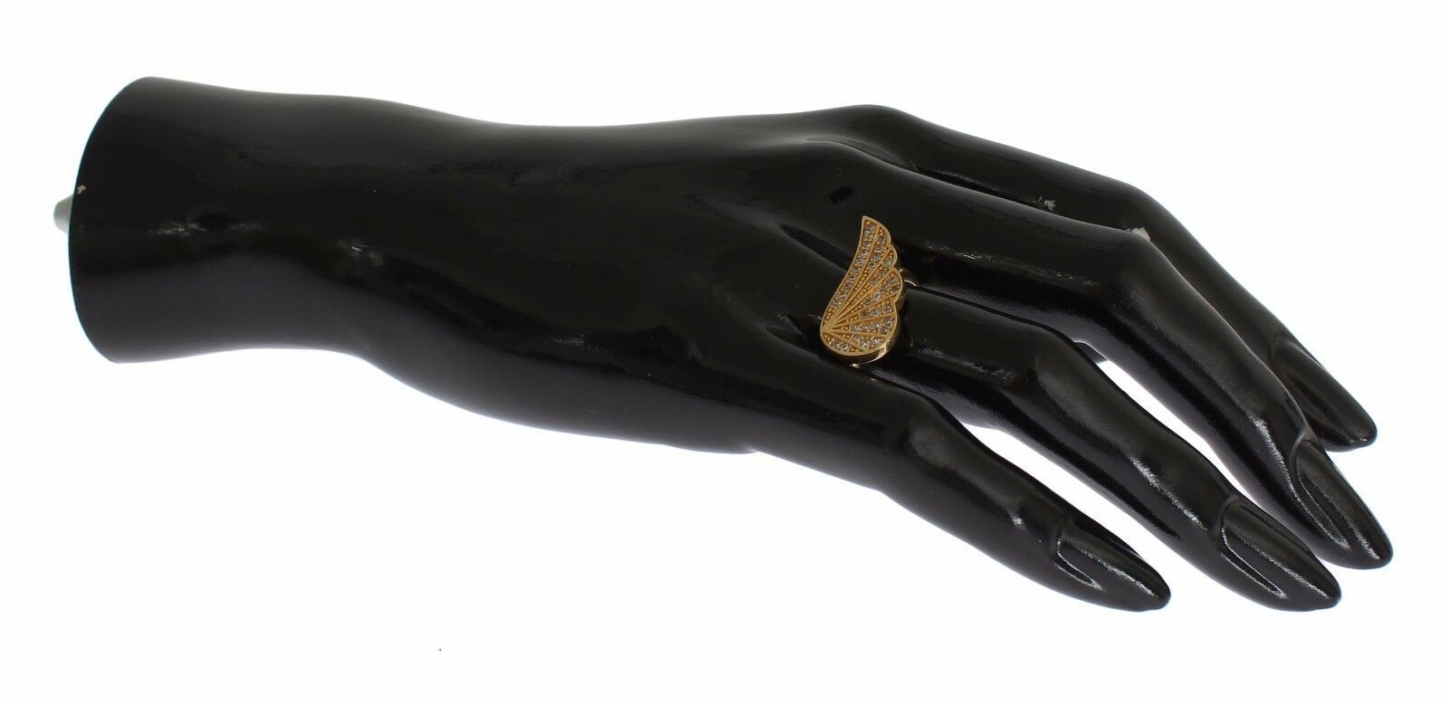 Nialaya Glamorous Gold Plated Crystal Ring - Luksuslaukut ja asusteet Nialaya - Tutustu YVES JAVANNI®