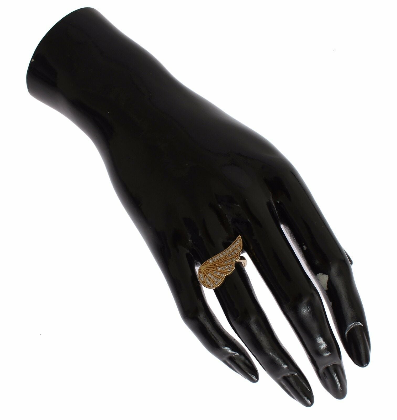 Nialaya Glamorous Gold Plated Crystal Ring - Luksuslaukut ja asusteet Nialaya - Tutustu YVES JAVANNI®