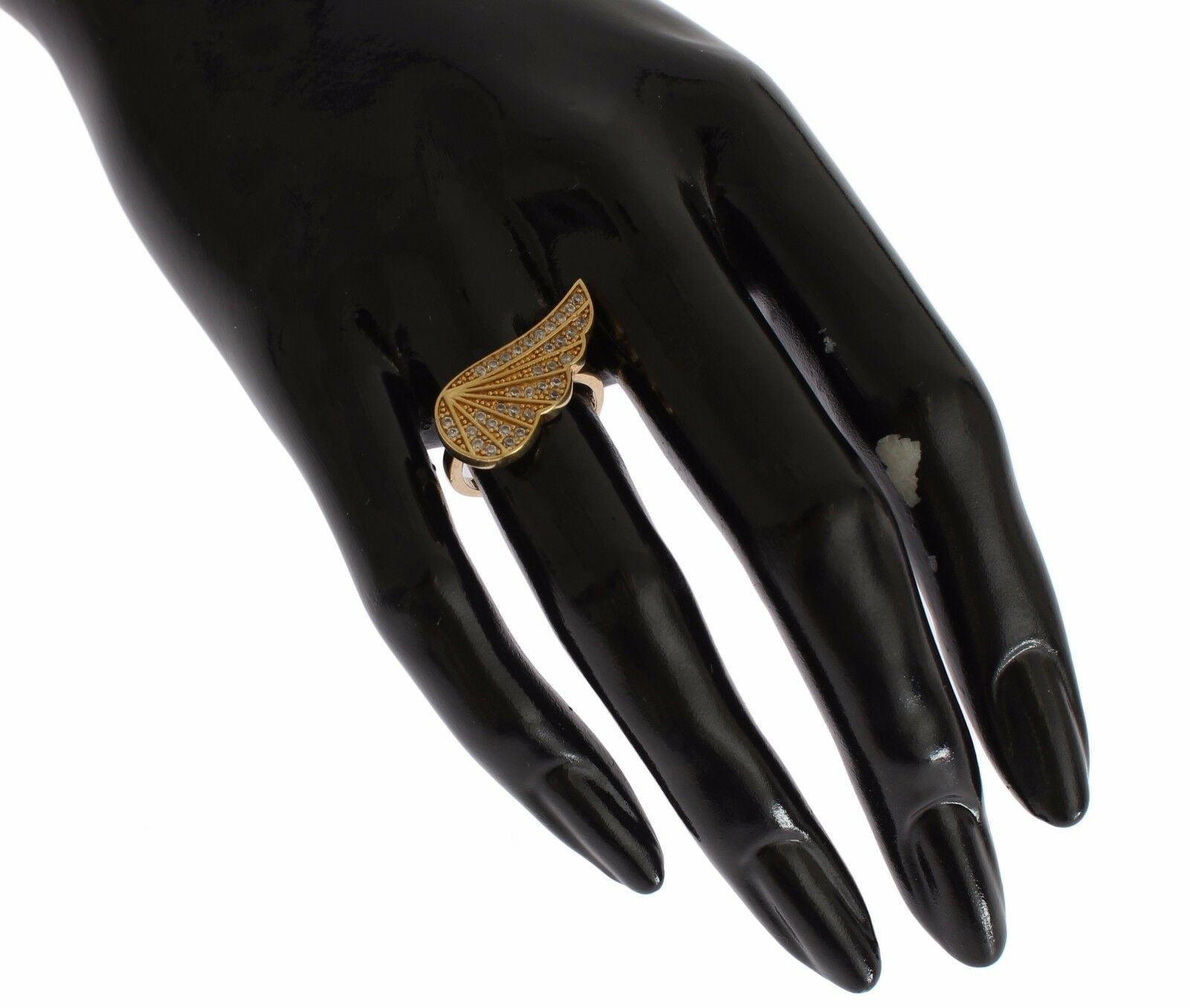 Nialaya Glamorous Gold Plated Crystal Ring - Luksuslaukut ja asusteet Nialaya - Tutustu YVES JAVANNI®