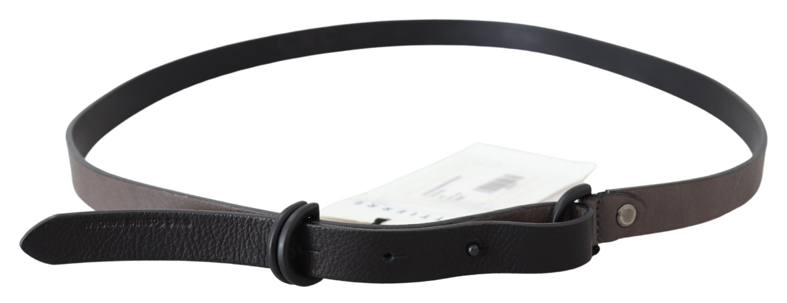 Costume National Elegant Dark Brown Leather Belt - Luksuslaukut ja asusteet Costume National - Tutustu YVES JAVANNI®