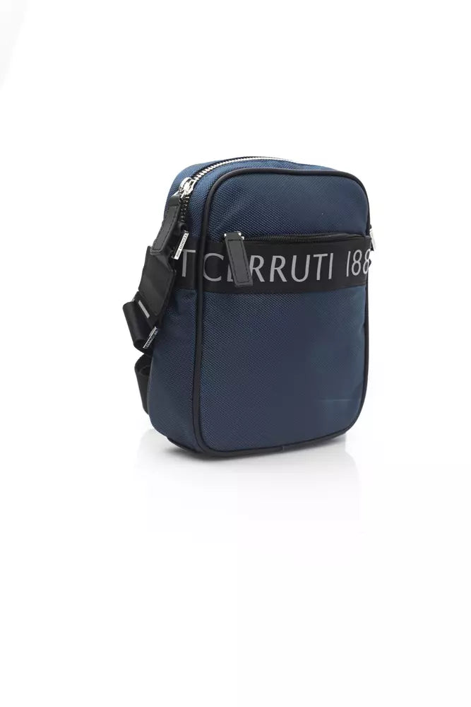Cerruti 1881 Blue Nylon Men Messenger Bag - Luksuslaukut ja asusteet Cerruti 1881 - Tutustu YVES JAVANNI®