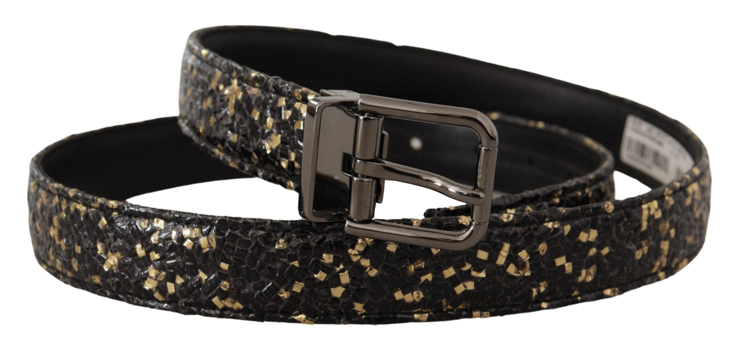 Dolce & Gabbana Elegant Italian Leather Belt with Crown Detail - Luksuslaukut ja asusteet Dolce & Gabbana - Tutustu YVES JAVANNI®
