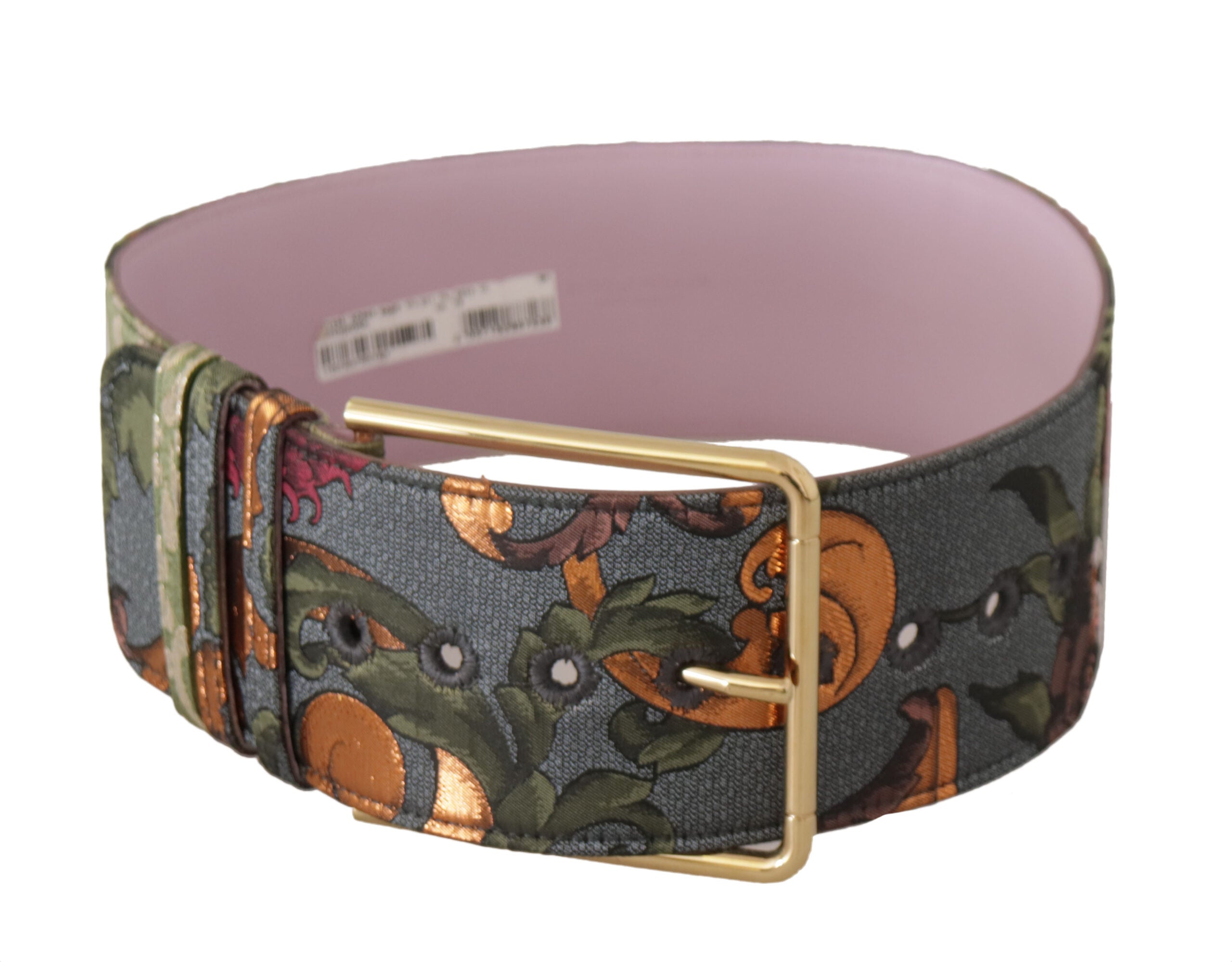 Dolce & Gabbana Elegant Multicolor Canvas-Leather Belt - Luksuslaukut ja asusteet Dolce & Gabbana - Tutustu YVES JAVANNI®