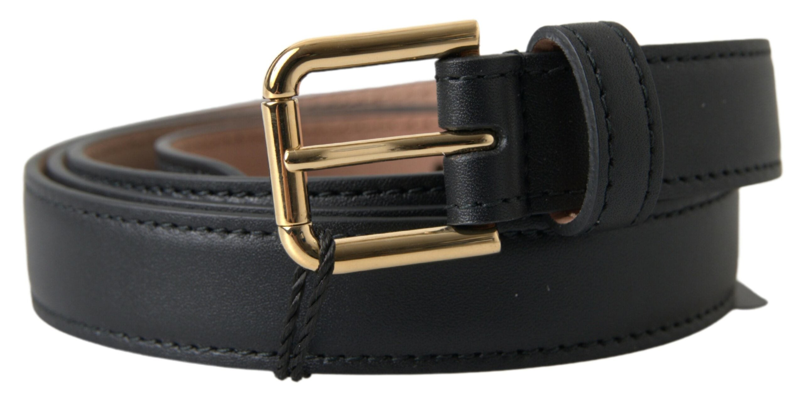 Dolce & Gabbana Elegant Italian Leather Belt with Metal Buckle - Luksuslaukut ja asusteet Dolce & Gabbana - Tutustu YVES JAVANNI®