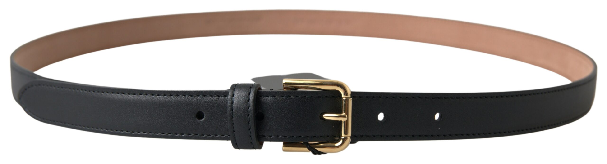 Dolce & Gabbana Elegant Italian Leather Belt with Metal Buckle - Luksuslaukut ja asusteet Dolce & Gabbana - Tutustu YVES JAVANNI®