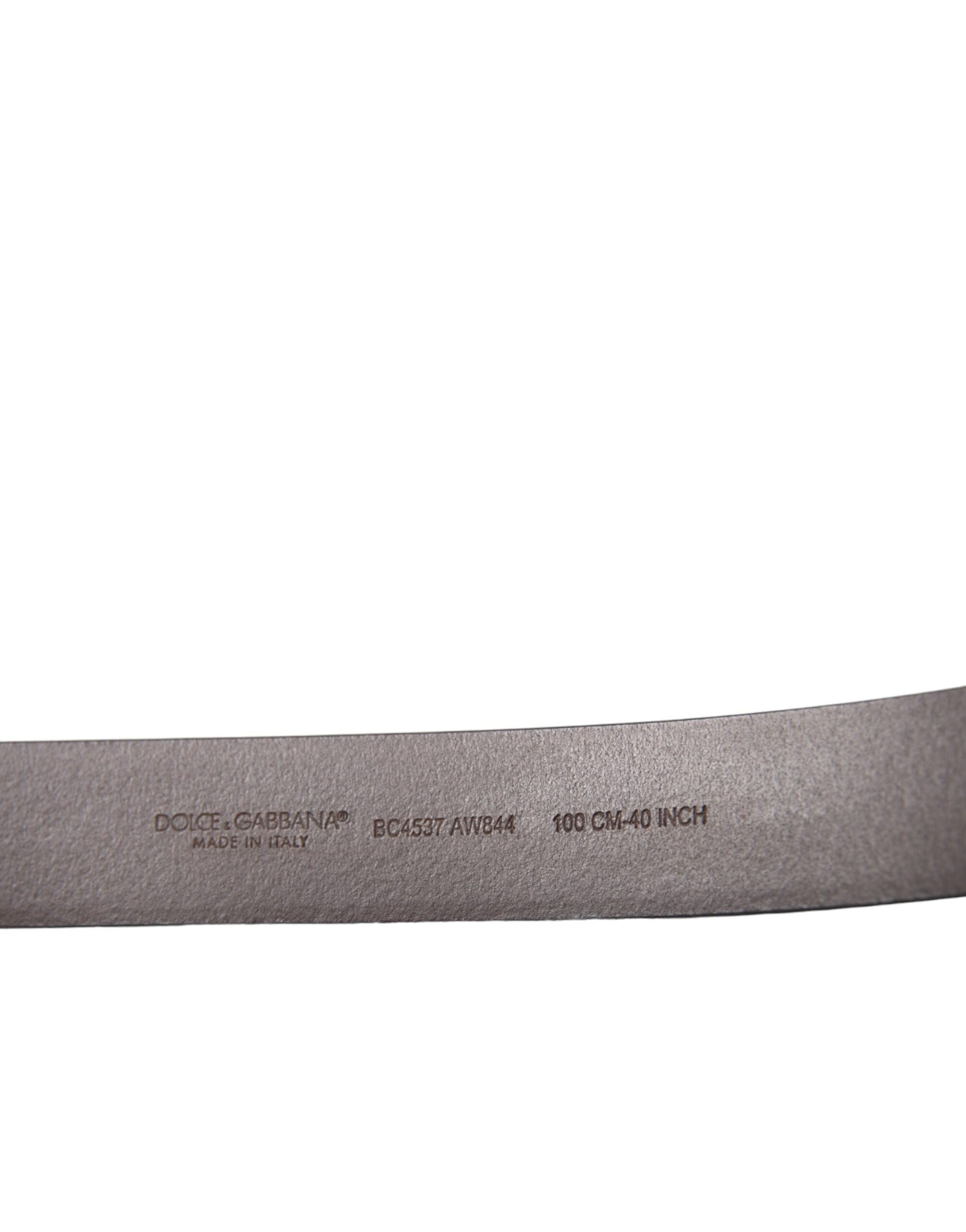 Dolce & Gabbana Elegant Calf Leather Belt with Metal Buckle Closure - Luksuslaukut ja asusteet Dolce & Gabbana - Tutustu YVES JAVANNI®