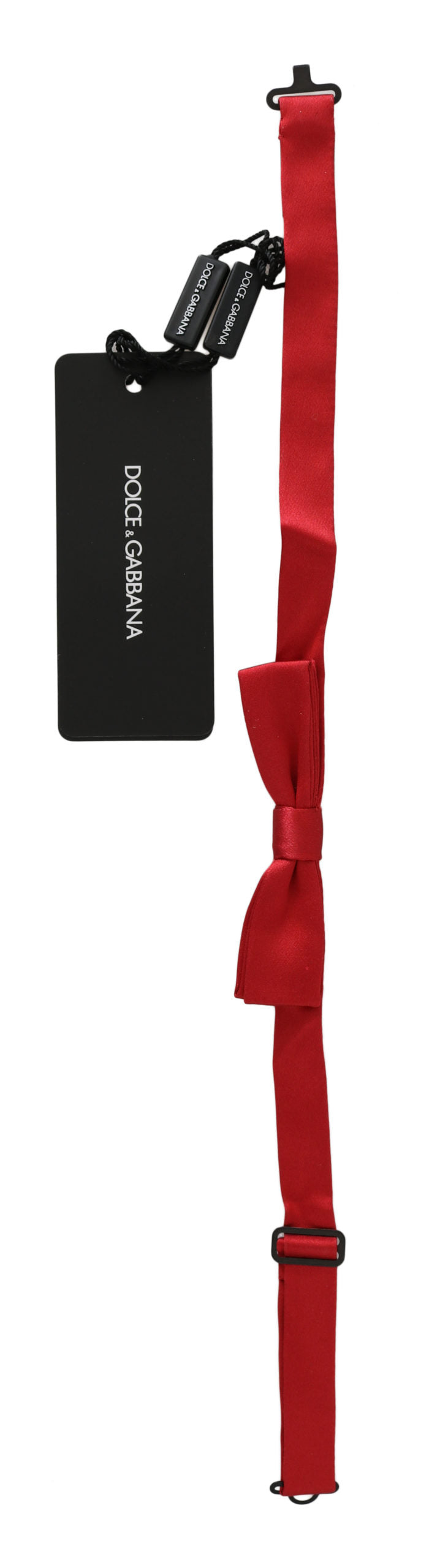 Dolce & Gabbana Elegant Red Silk Bow Tie - Luksusmuotia Dolce & Gabbana - Tutustu YVES JAVANNI® 