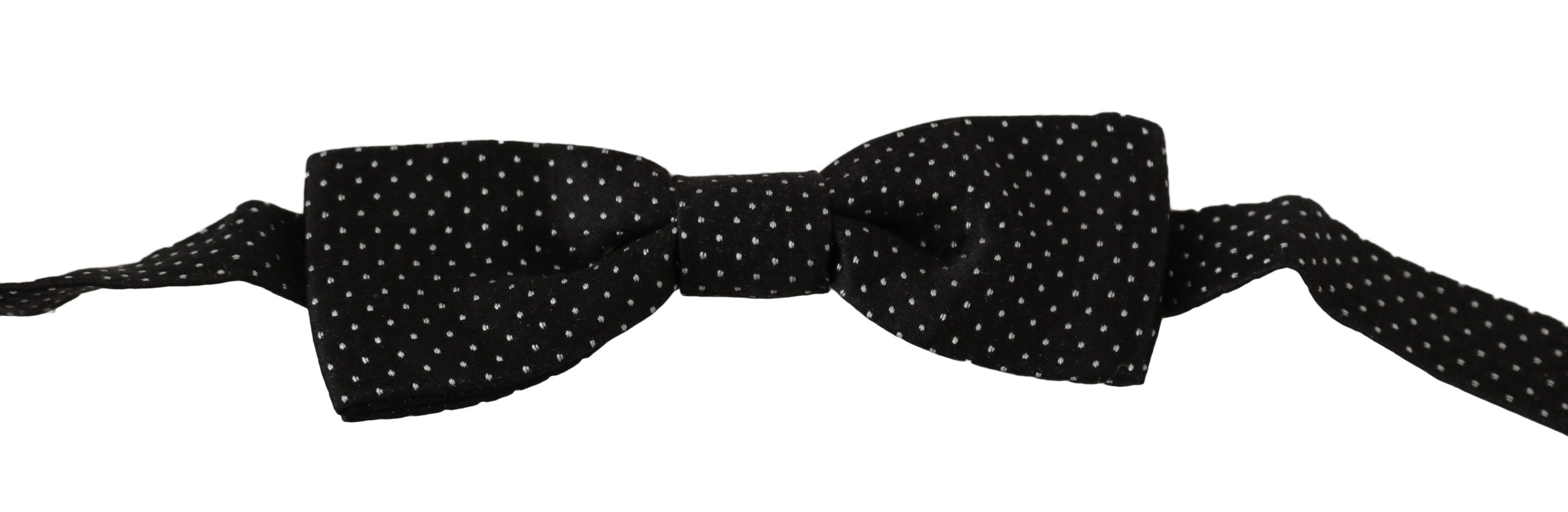 Dolce & Gabbana Elegant Black Polka Dot Silk Bow Tie - Luksuslaukut ja asusteet Dolce & Gabbana - Tutustu YVES JAVANNI® 