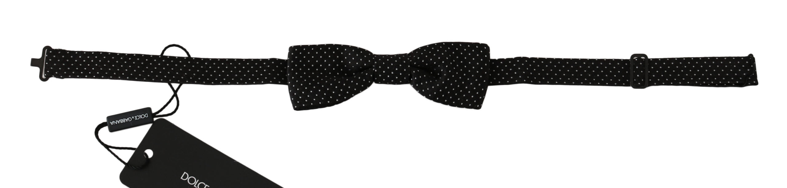 Dolce & Gabbana Elegant Black Polka Dot Silk Bow Tie - Luksuslaukut ja asusteet Dolce & Gabbana - Tutustu YVES JAVANNI® 