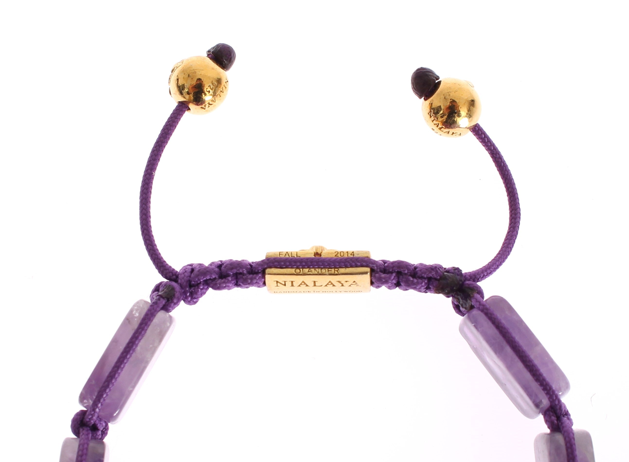 Nialaya Dazzling Diamond Gold-Plated Amethyst Bracelet - Luksuslaukut ja asusteet Nialaya - Tutustu YVES JAVANNI® 