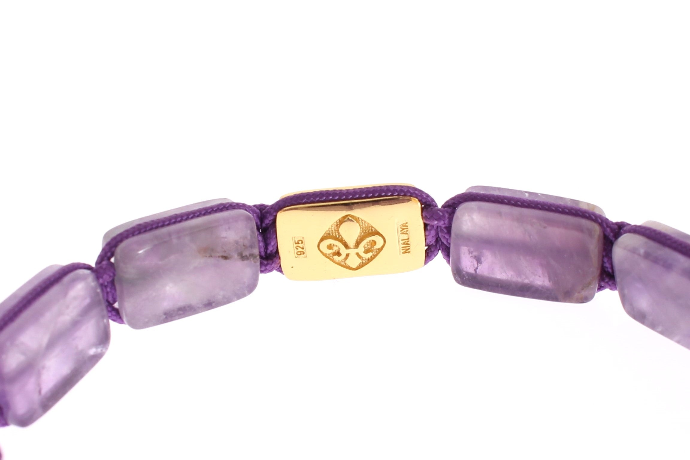 Nialaya Dazzling Diamond Gold-Plated Amethyst Bracelet - Luksuslaukut ja asusteet Nialaya - Tutustu YVES JAVANNI® 