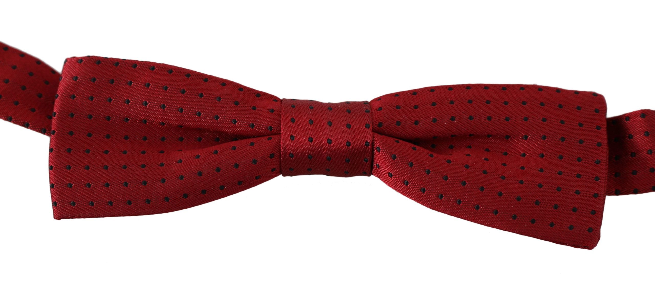 Dolce & Gabbana Elegant Red Dotted Silk Bow Tie - Luksuslaukut ja asusteet Dolce & Gabbana - Tutustu YVES JAVANNI® 