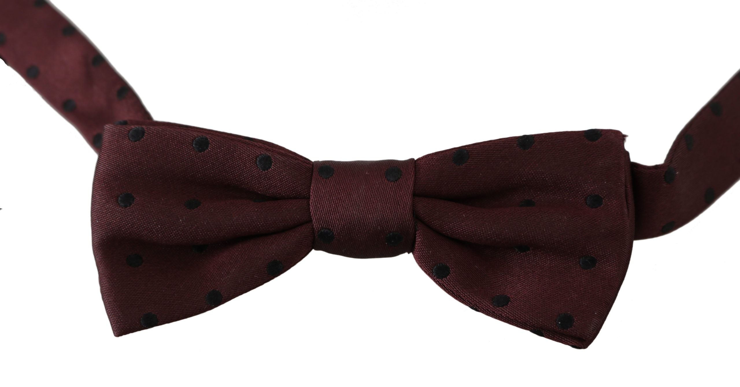 Dolce & Gabbana Elegant Silk Purple Dotted Bow Tie - Luksusmuotia Dolce & Gabbana - Tutustu YVES JAVANNI® 