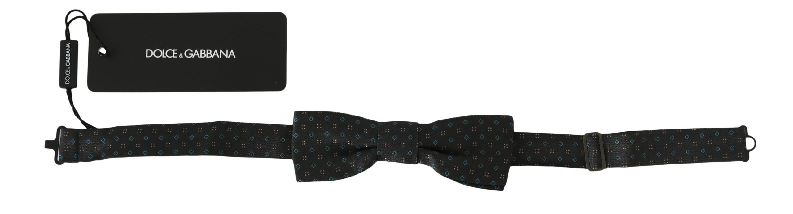 Dolce & Gabbana Elegant Gray Silk Patterned Bow Tie - Luksusmuotia Dolce & Gabbana - Tutustu YVES JAVANNI® 