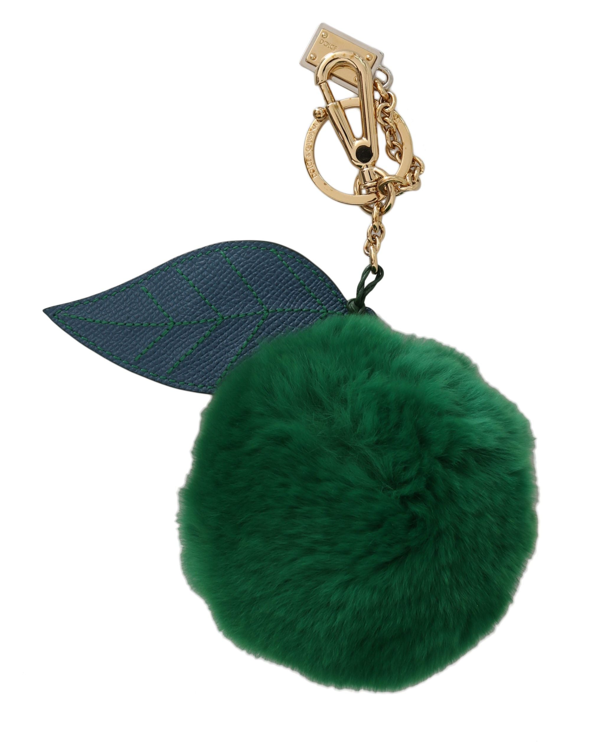 Dolce & Gabbana Elegant Tricolor Fur Ball Keychain - Luksusmuotia Dolce & Gabbana - Tutustu YVES JAVANNI® 