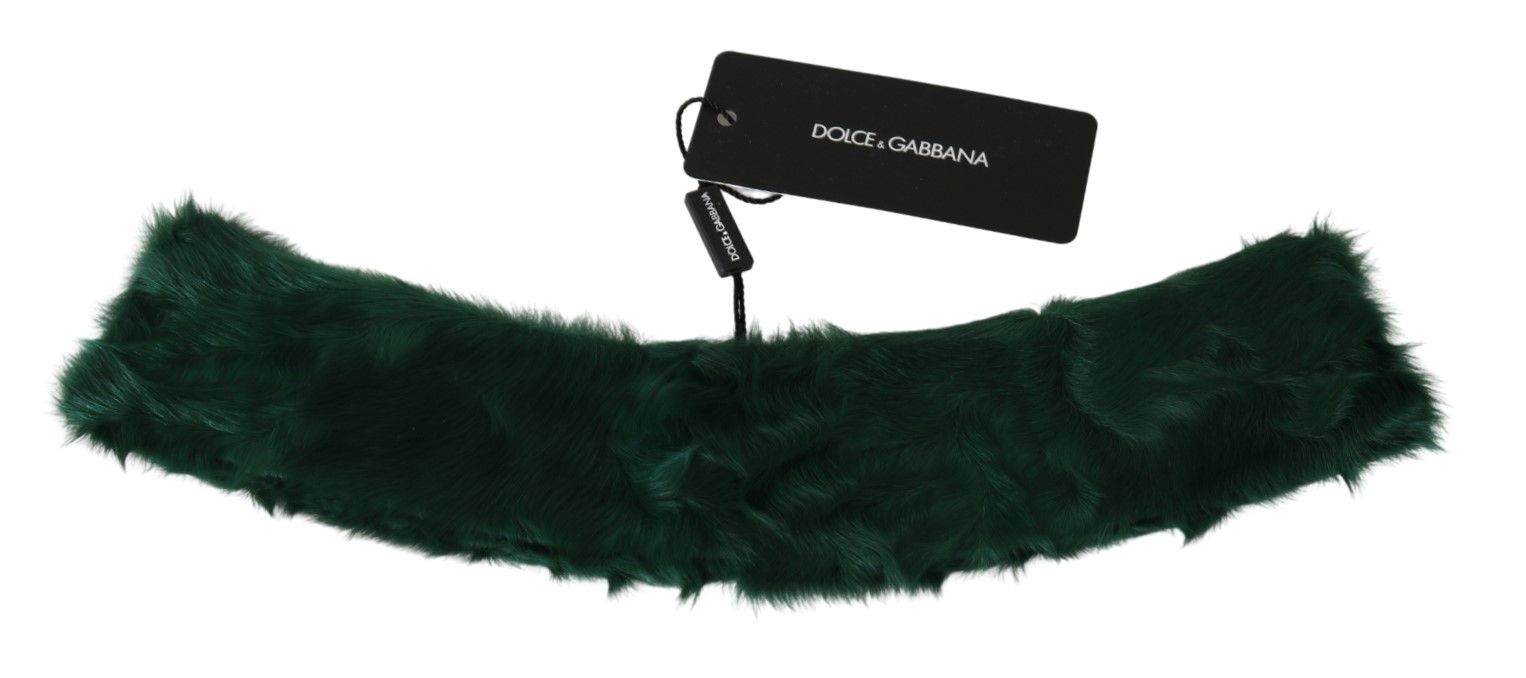 Dolce & Gabbana Luxurious Green Lambskin Scarf for Women - Luksuslaukut ja asusteet Dolce & Gabbana - Tutustu YVES JAVANNI® 