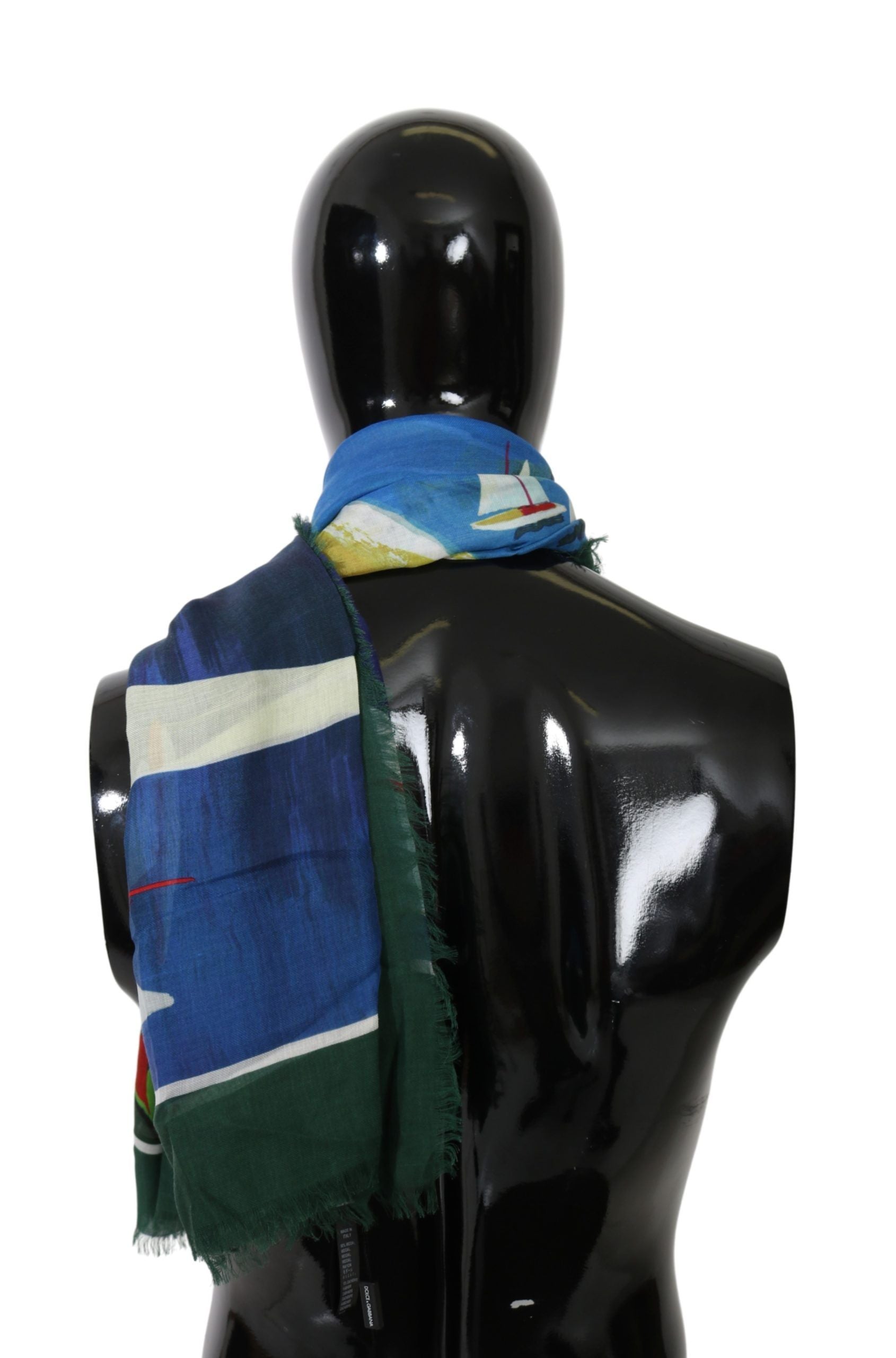 Dolce & Gabbana Elegant Multicolor Modal-Cashmere Men's Scarf - Luksusmuotia Dolce & Gabbana - Tutustu YVES JAVANNI® 