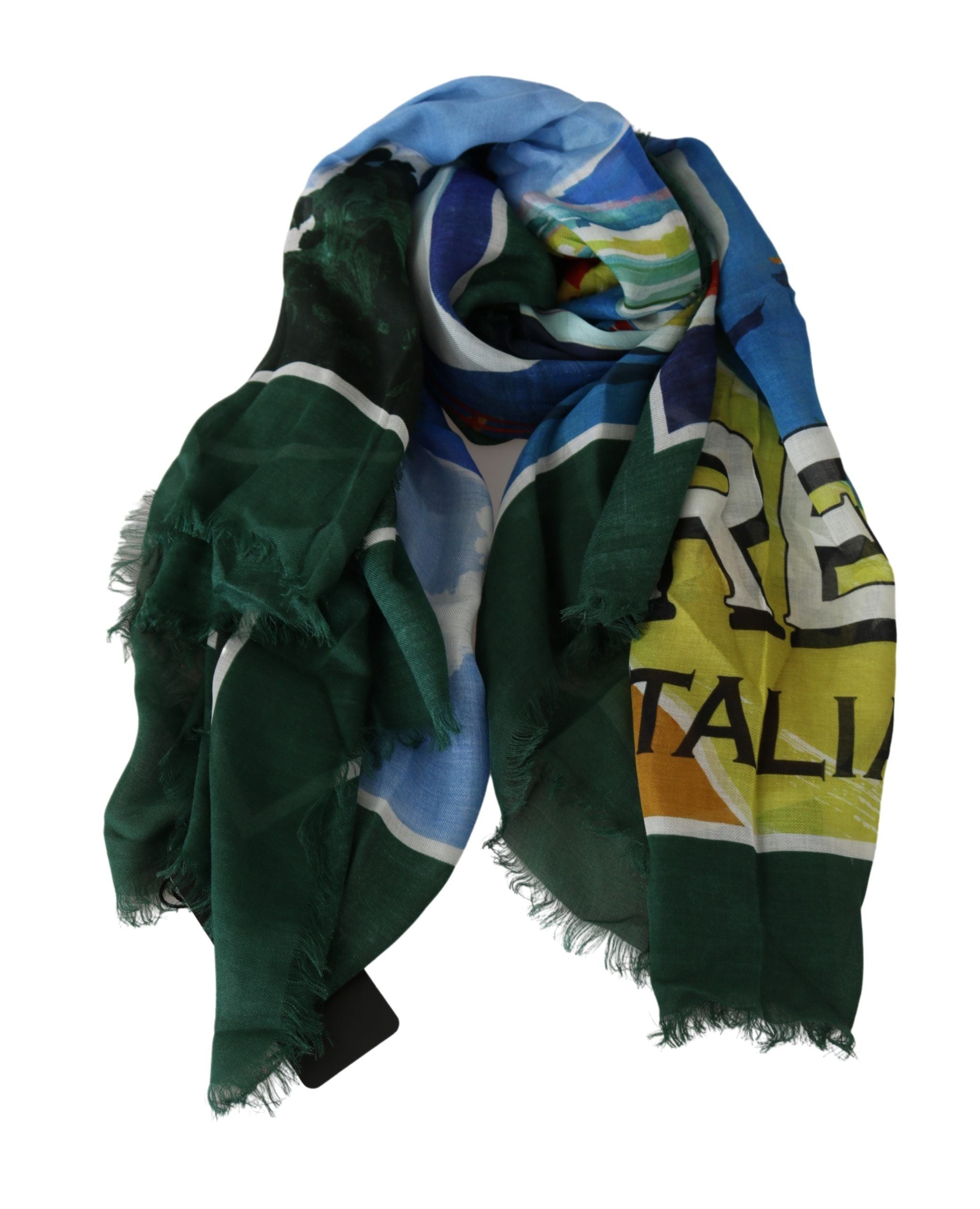 Dolce & Gabbana Elegant Multicolor Modal-Cashmere Men's Scarf - Luksusmuotia Dolce & Gabbana - Tutustu YVES JAVANNI® 