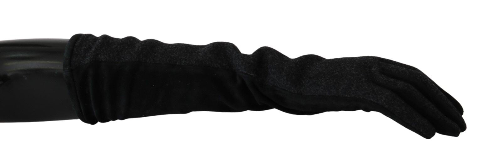 Dolce & Gabbana Elegant Mid-Length Wool Gloves in Black - Luksuslaukut ja asusteet Dolce & Gabbana - Tutustu YVES JAVANNI® 