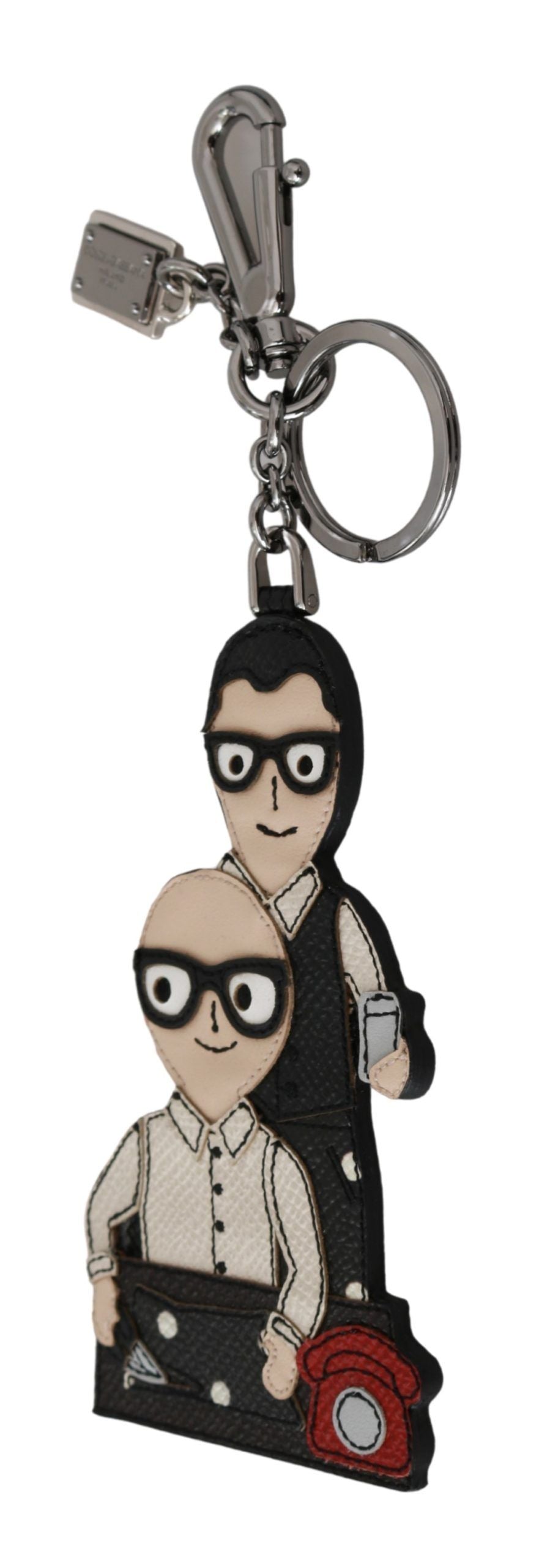 Dolce & Gabbana Elegant Tricolor Leather Keychain - Luksusmuotia Dolce & Gabbana - Tutustu YVES JAVANNI® 