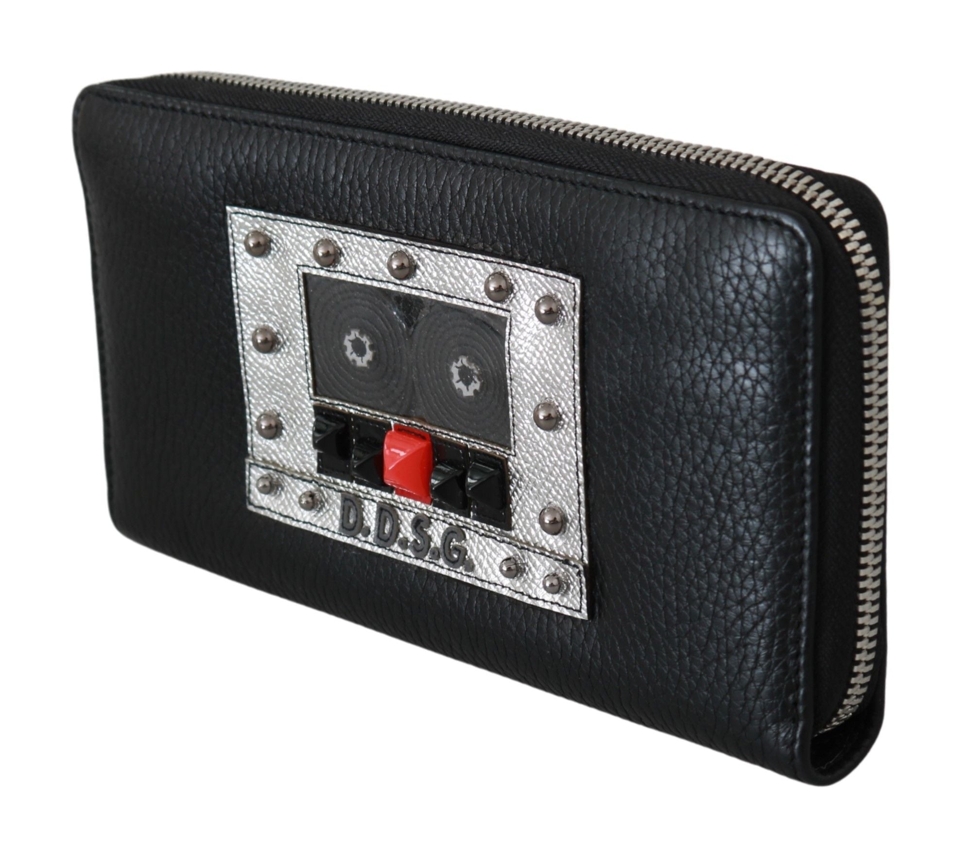 Dolce & Gabbana Elegant Black Leather Zip Continental Wallet - Luksuslaukut ja asusteet Dolce & Gabbana - Tutustu YVES JAVANNI® 