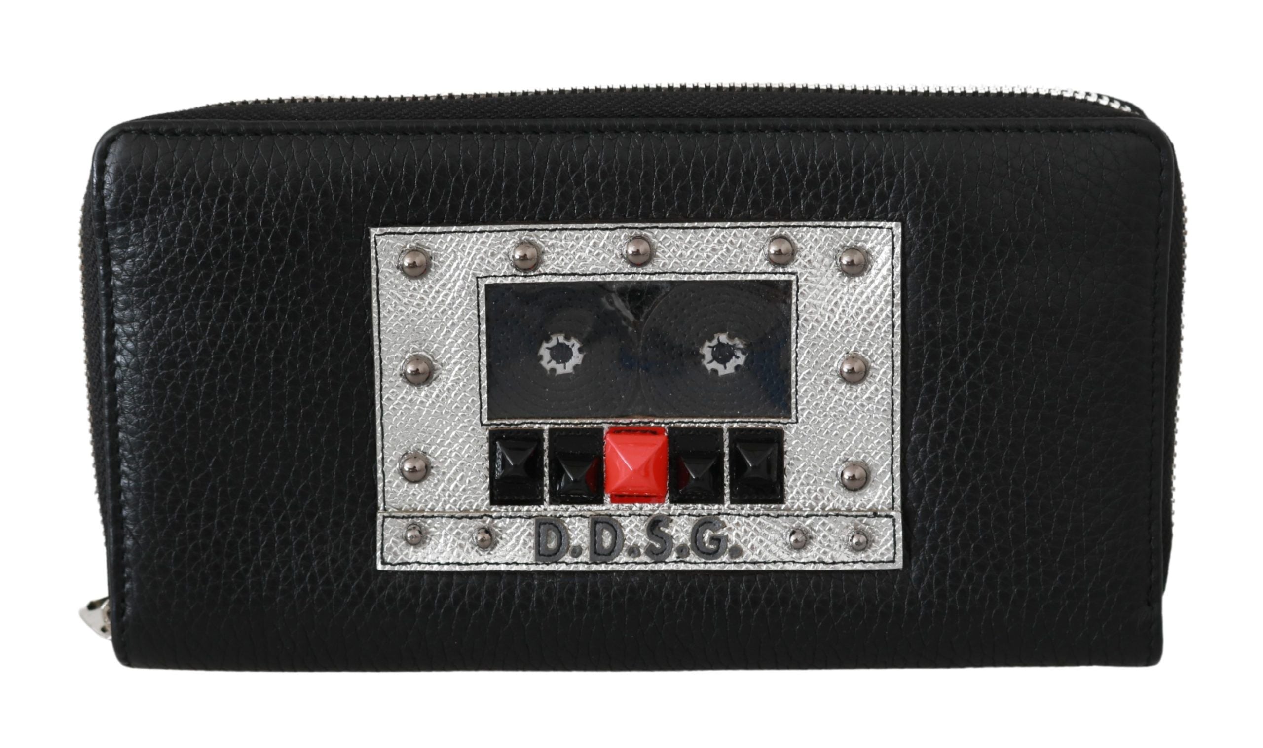 Dolce & Gabbana Elegant Black Leather Zip Continental Wallet - Luksuslaukut ja asusteet Dolce & Gabbana - Tutustu YVES JAVANNI® 