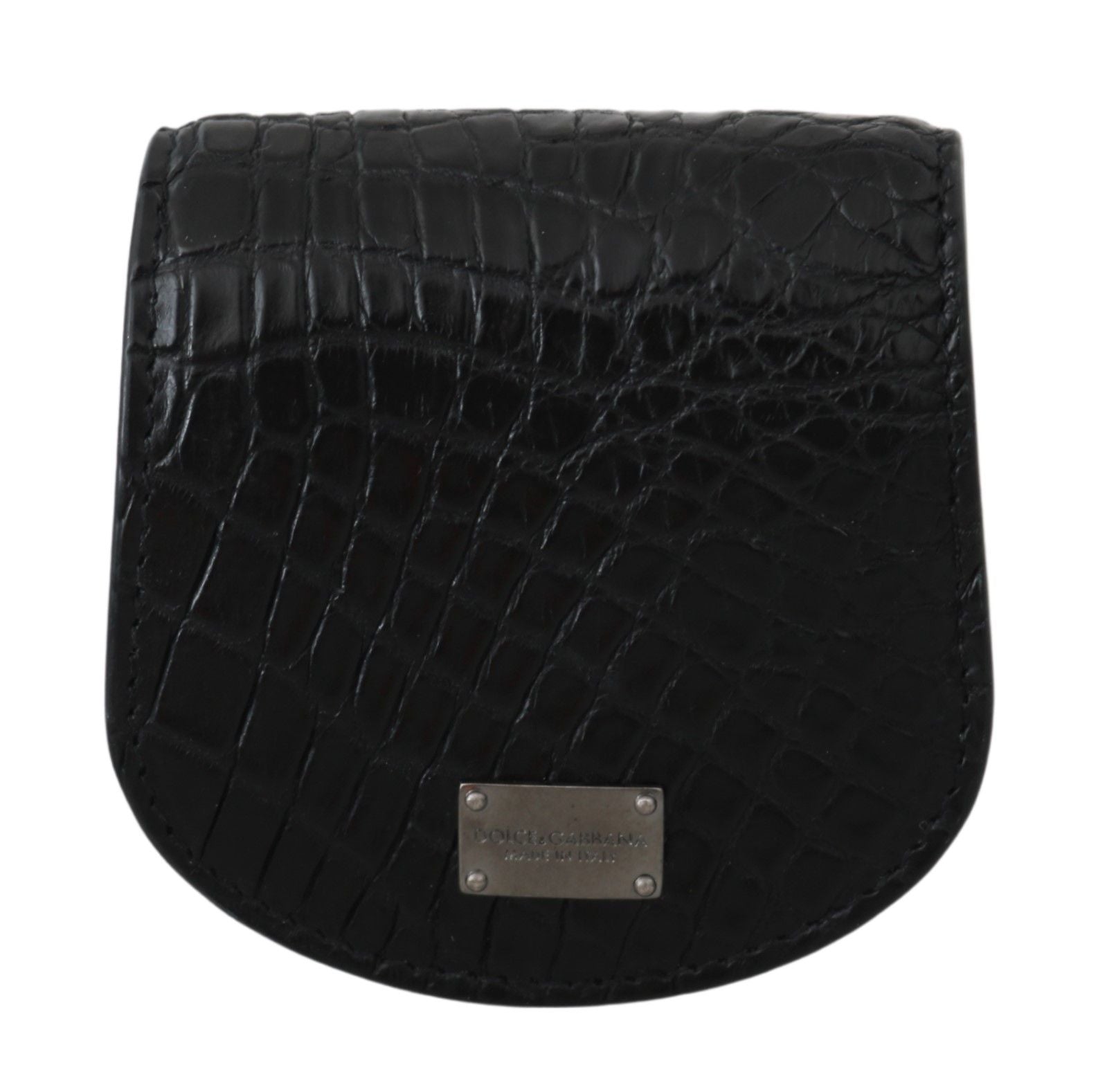 Dolce & Gabbana Sleek Black Leather Coin Case Wallet - Luksuslaukut ja asusteet Dolce & Gabbana - Tutustu YVES JAVANNI® 