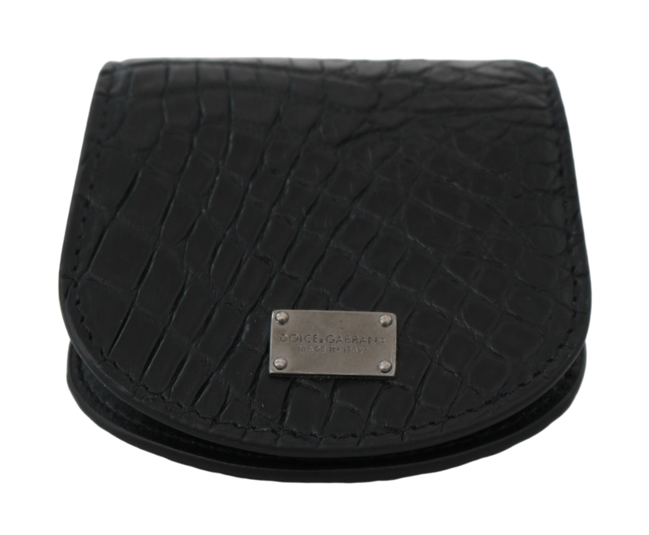 Dolce & Gabbana Sleek Black Leather Coin Case Wallet - Luksuslaukut ja asusteet Dolce & Gabbana - Tutustu YVES JAVANNI® 