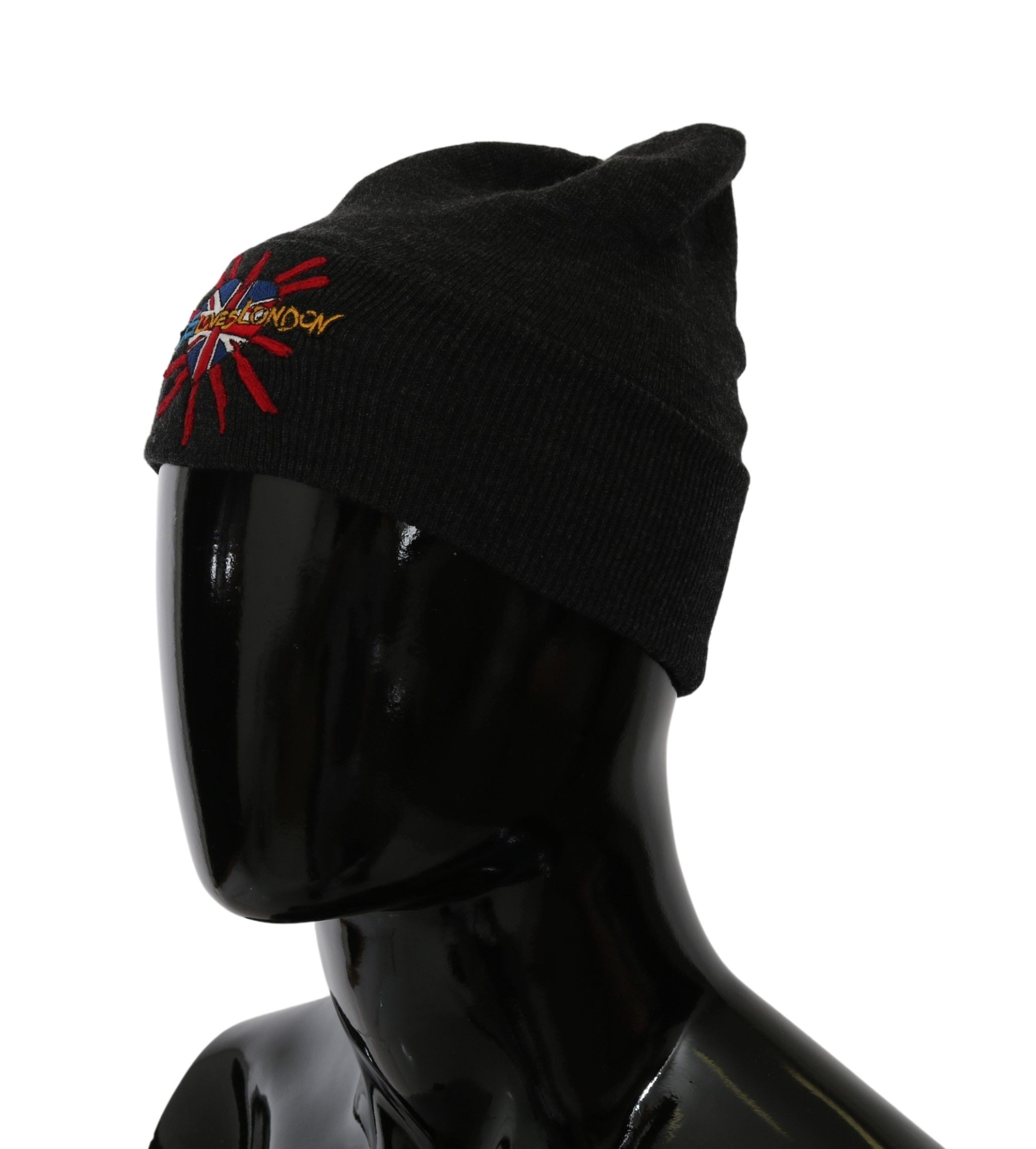 Dolce & Gabbana Chic Gray Beanie with Exclusive Embroidery - Luksusmuotia Dolce & Gabbana - Tutustu YVES JAVANNI® 