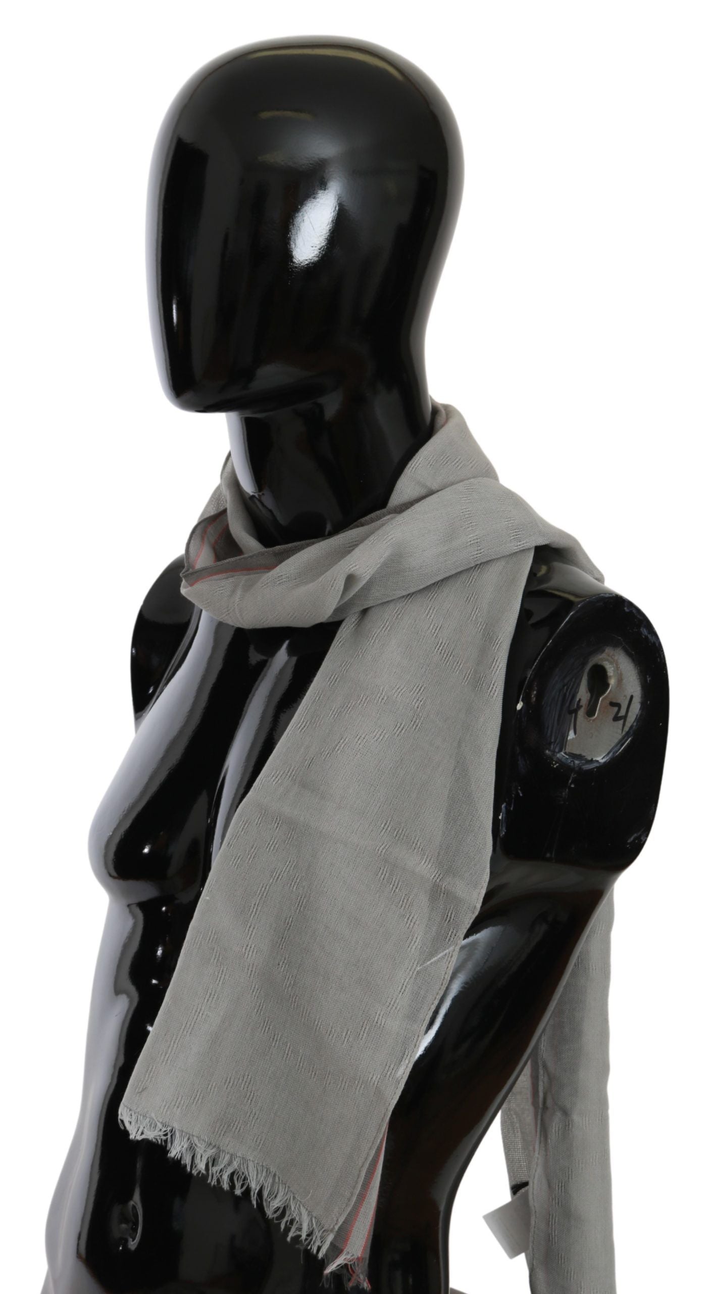 Costume National Elegant Gray Cotton Men's Scarf - Luksusmuotia Costume National - Tutustu YVES JAVANNI® 