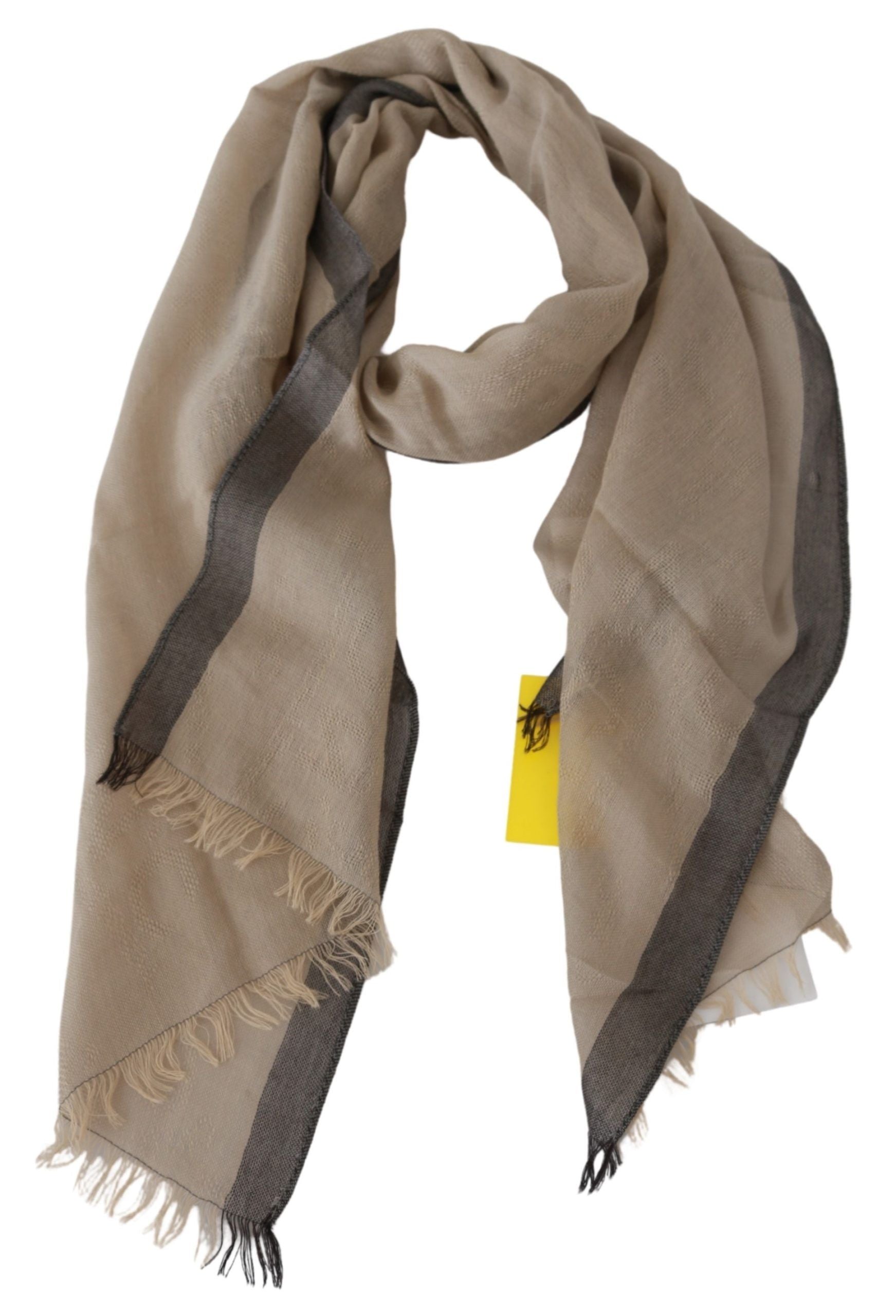 Costume National Elegant Beige Cotton Scarf for Women - Luksuslaukut ja asusteet Costume National - Tutustu YVES JAVANNI® 