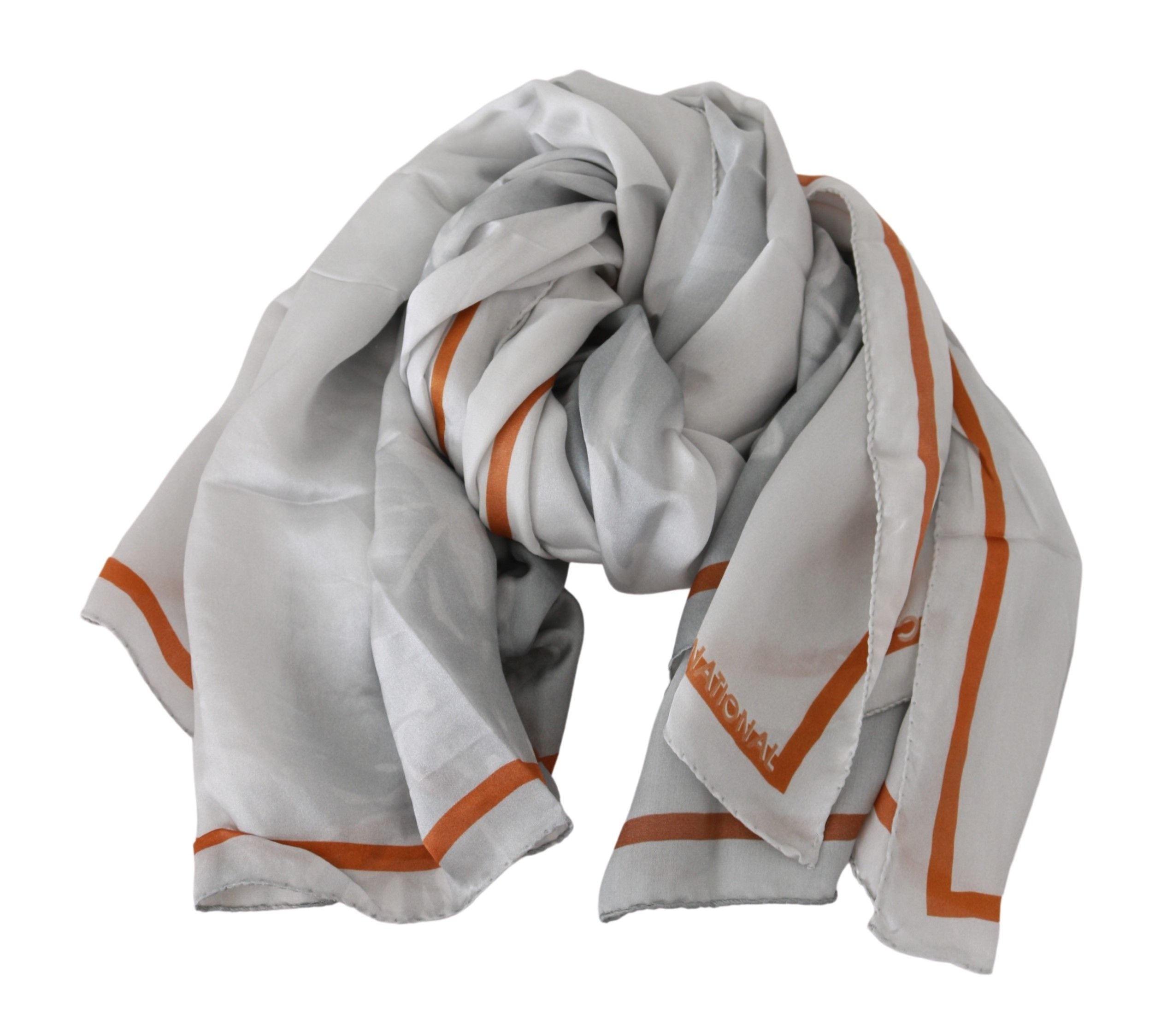 Costume National Elegant Floral Printed Silk Scarf - Luksusmuotia Costume National - Tutustu YVES JAVANNI® 