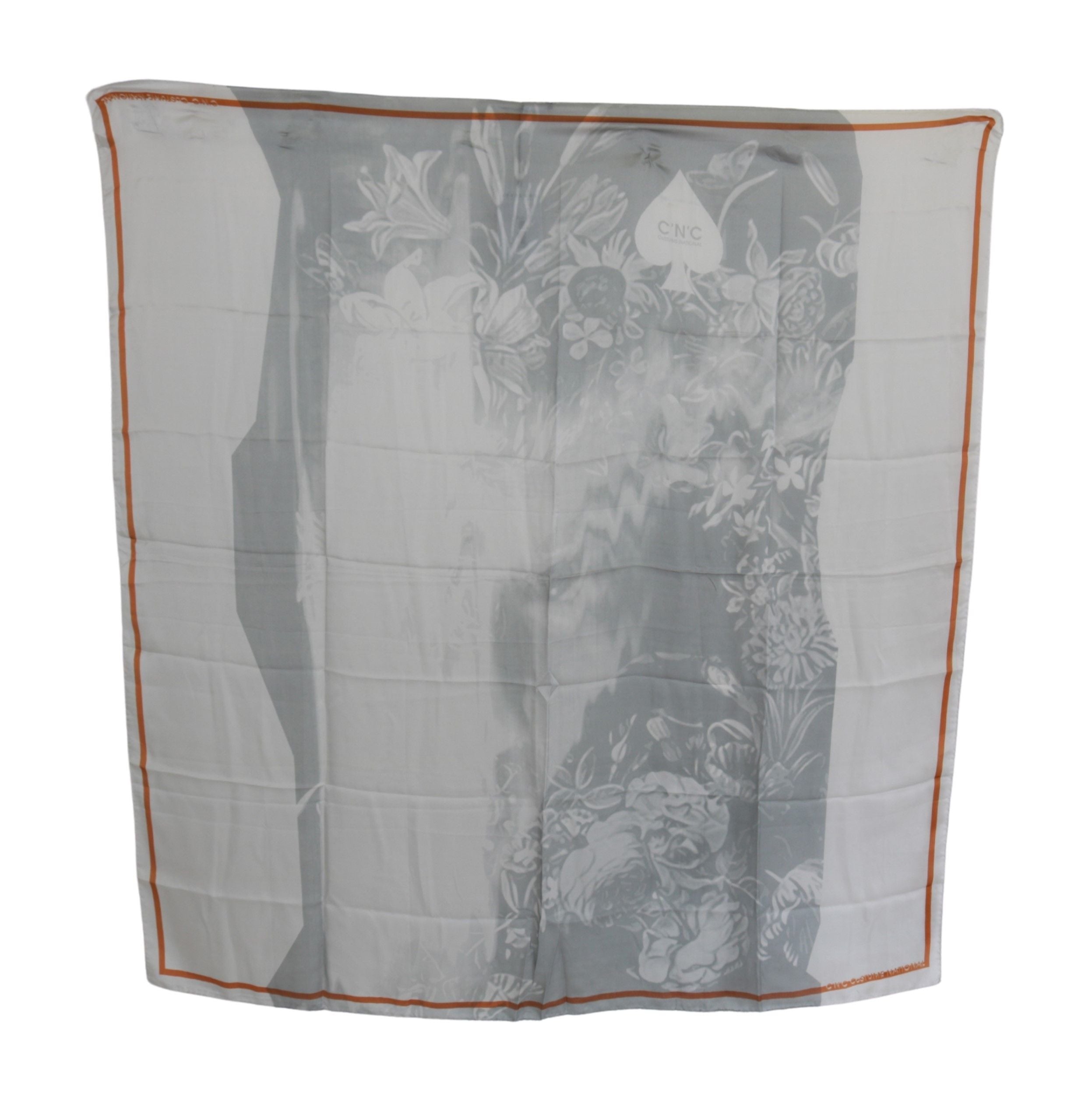 Costume National Elegant Silk Floral Scarf - Luksusmuotia Costume National - Tutustu YVES JAVANNI® 