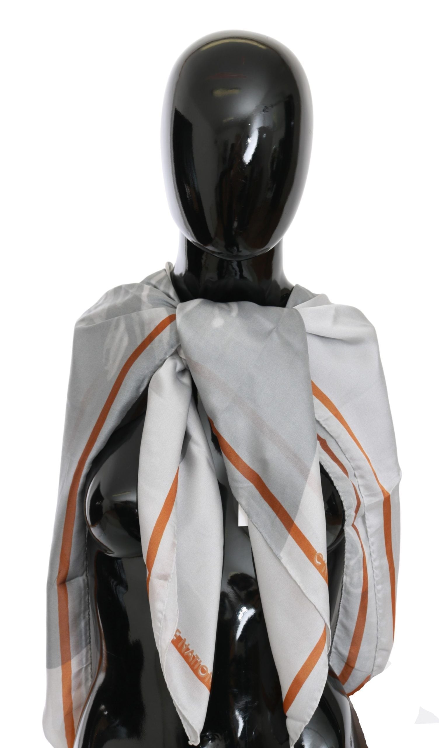 Costume National Elegant Silk Floral Scarf - Luksusmuotia Costume National - Tutustu YVES JAVANNI® 