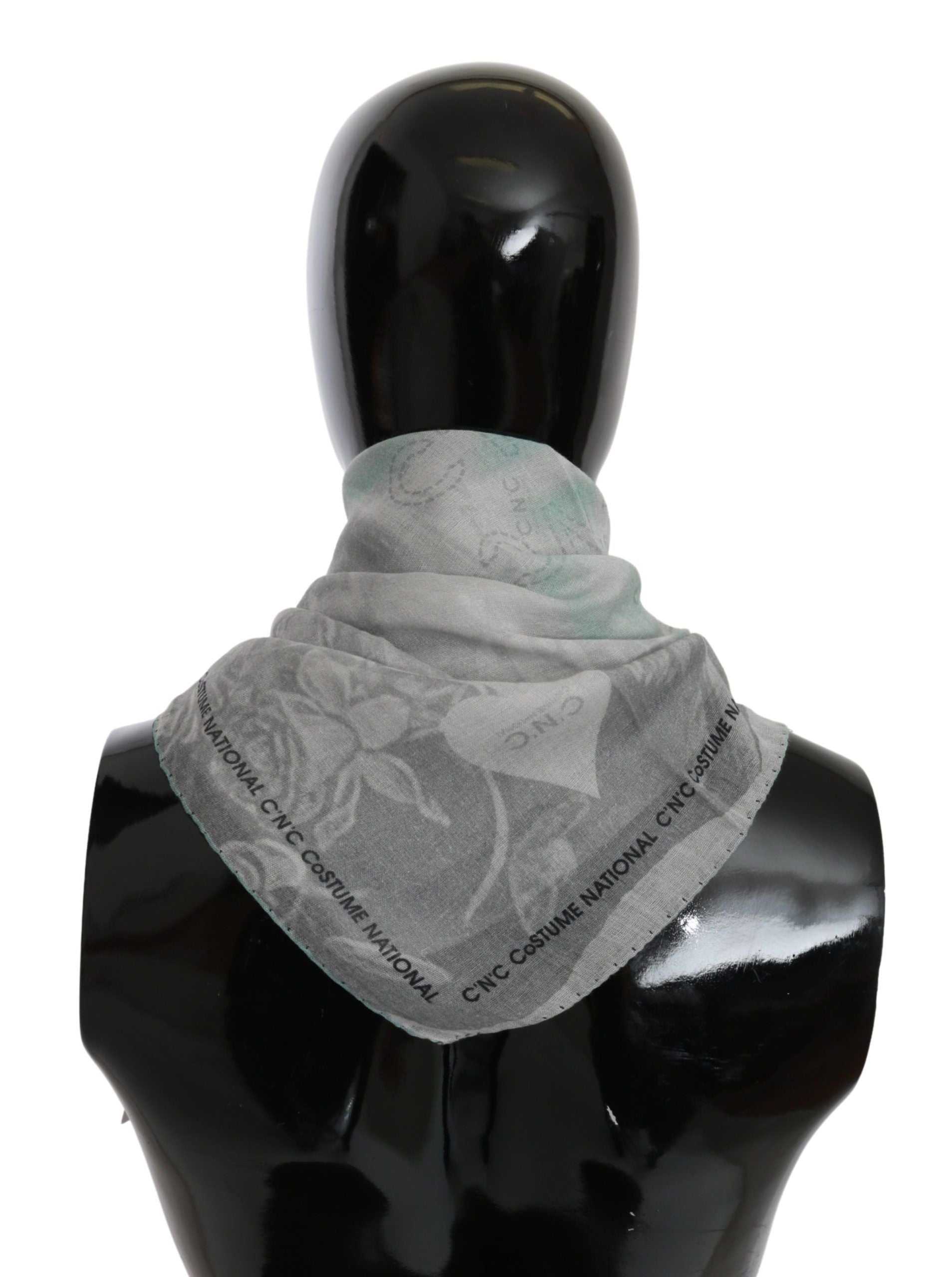 Costume National Elegant Gray Silk Scarf for Women - Luksuslaukut ja asusteet Costume National - Tutustu YVES JAVANNI® 