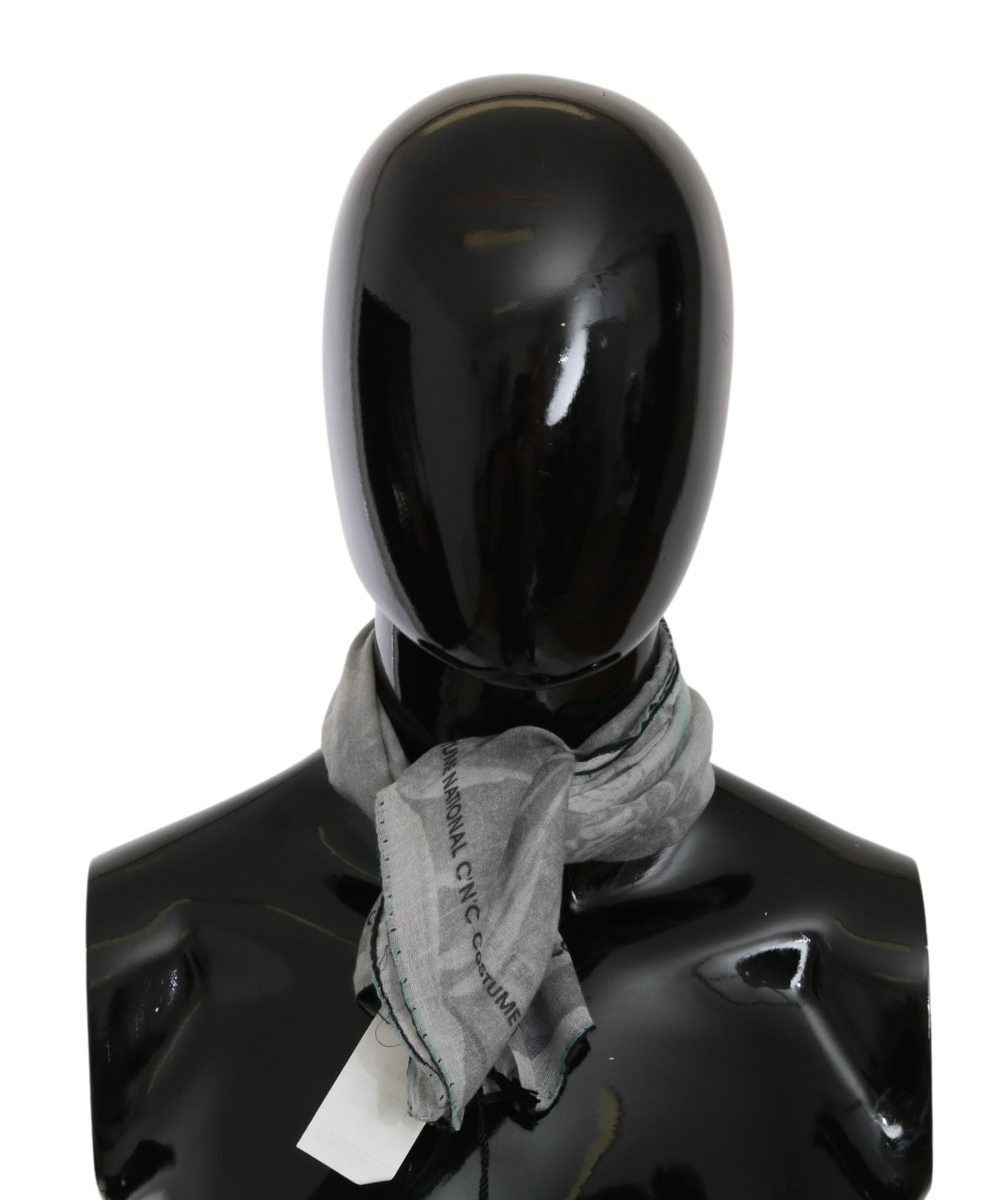 Costume National Elegant Gray Silk Scarf for Women - Luksuslaukut ja asusteet Costume National - Tutustu YVES JAVANNI® 