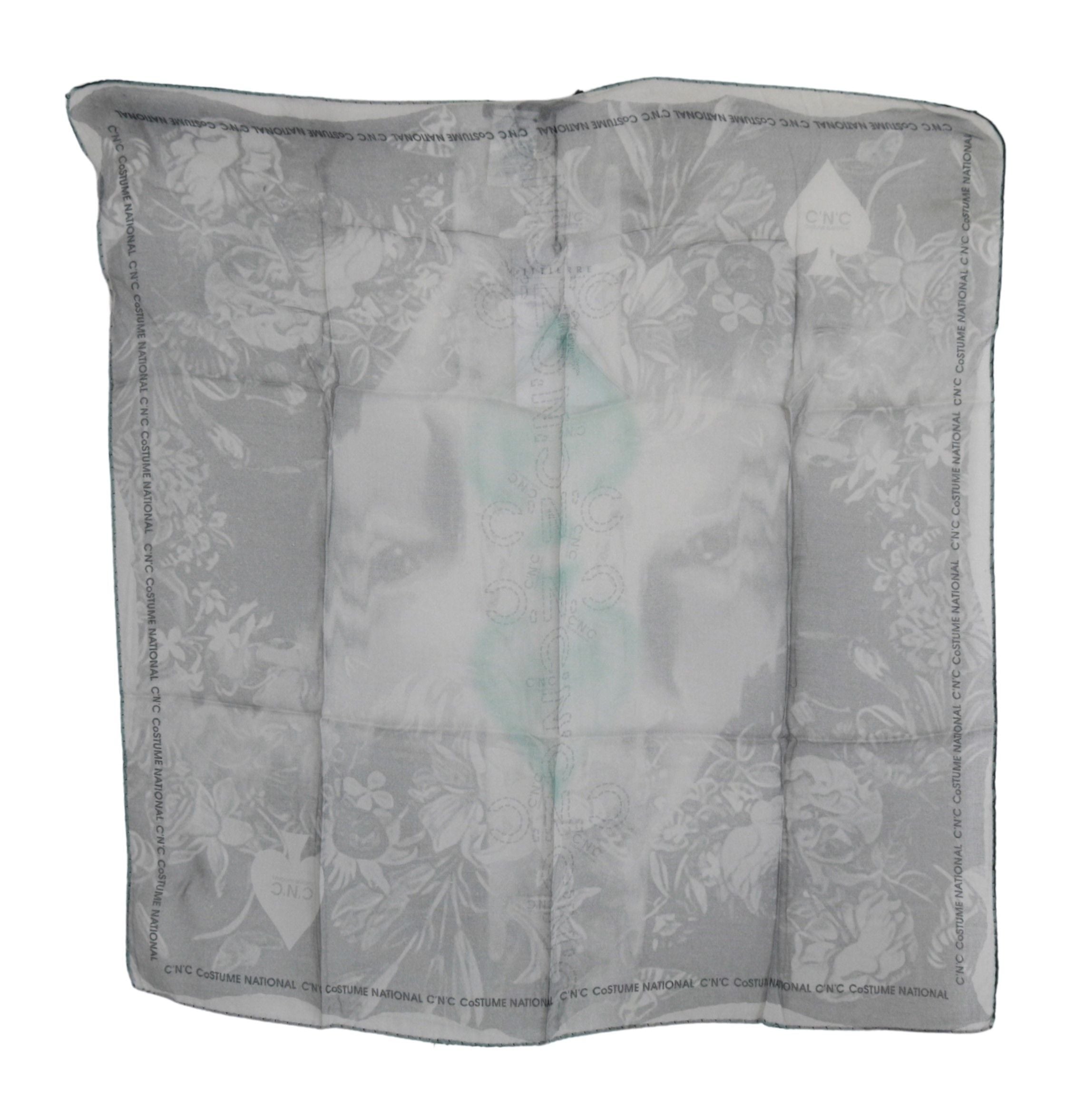 Costume National Elegant Gray Silk Scarf for Women - Luksuslaukut ja asusteet Costume National - Tutustu YVES JAVANNI® 