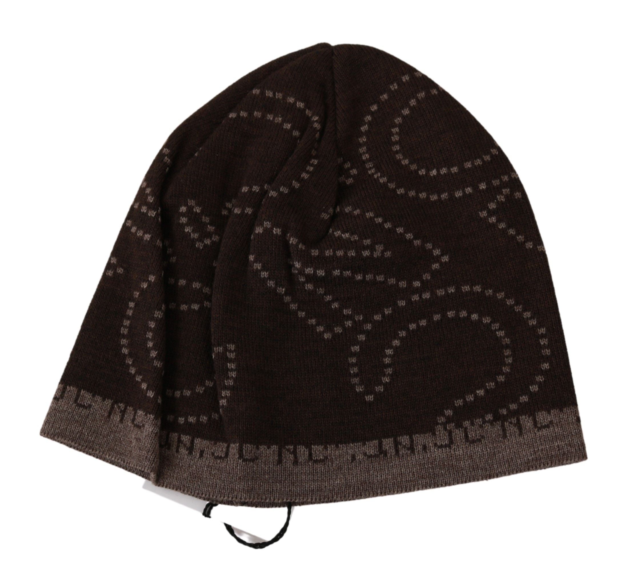 Costume National Chic Two-Tone Wool Blend Beanie - Luksusmuotia Costume National - Tutustu YVES JAVANNI® 