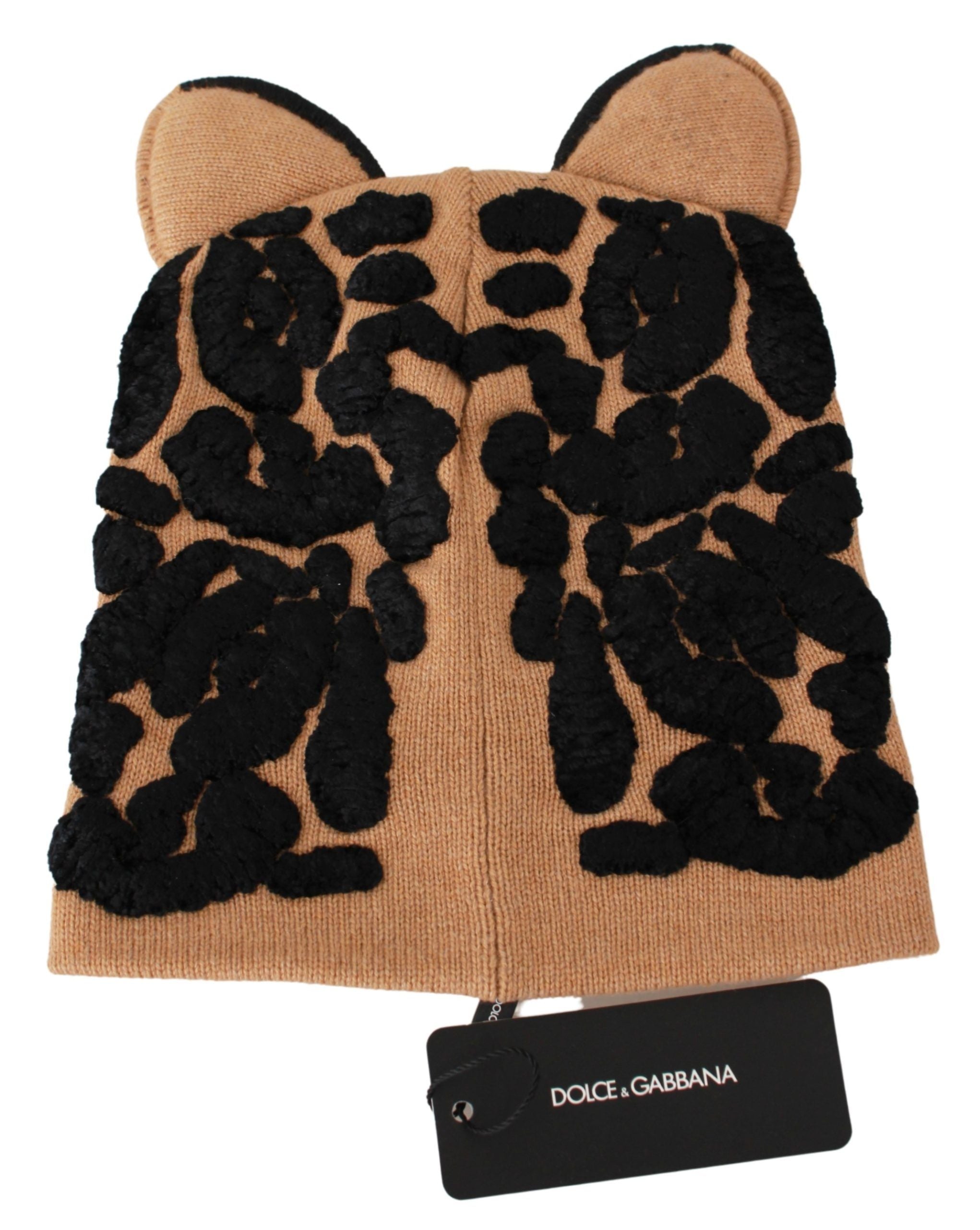 Dolce & Gabbana Elegant Cashmere Blend Embroidered Beanie - Luksusmuotia Dolce & Gabbana - Tutustu YVES JAVANNI® 