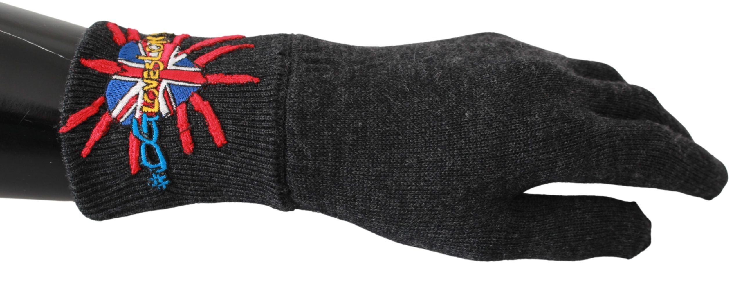 Dolce & Gabbana Gray Virgin Wool Unisex Gloves - Luksuslaukut ja asusteet Dolce & Gabbana - Tutustu YVES JAVANNI® 