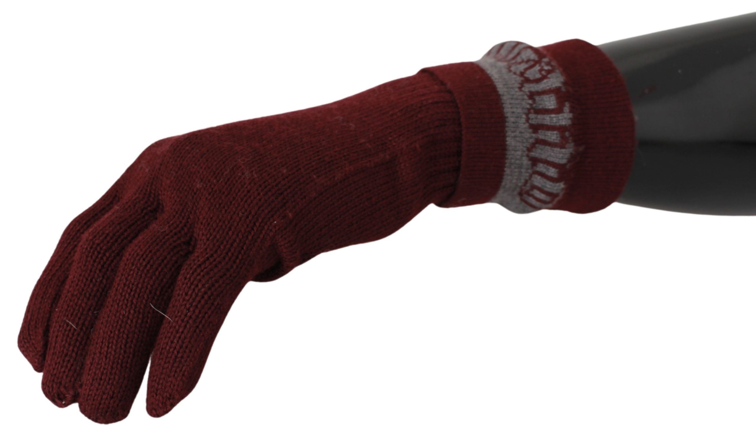 John Galliano Maroon Wool-Blend Designer Gloves - Luksuslaukut ja asusteet John Galliano - Tutustu YVES JAVANNI® 