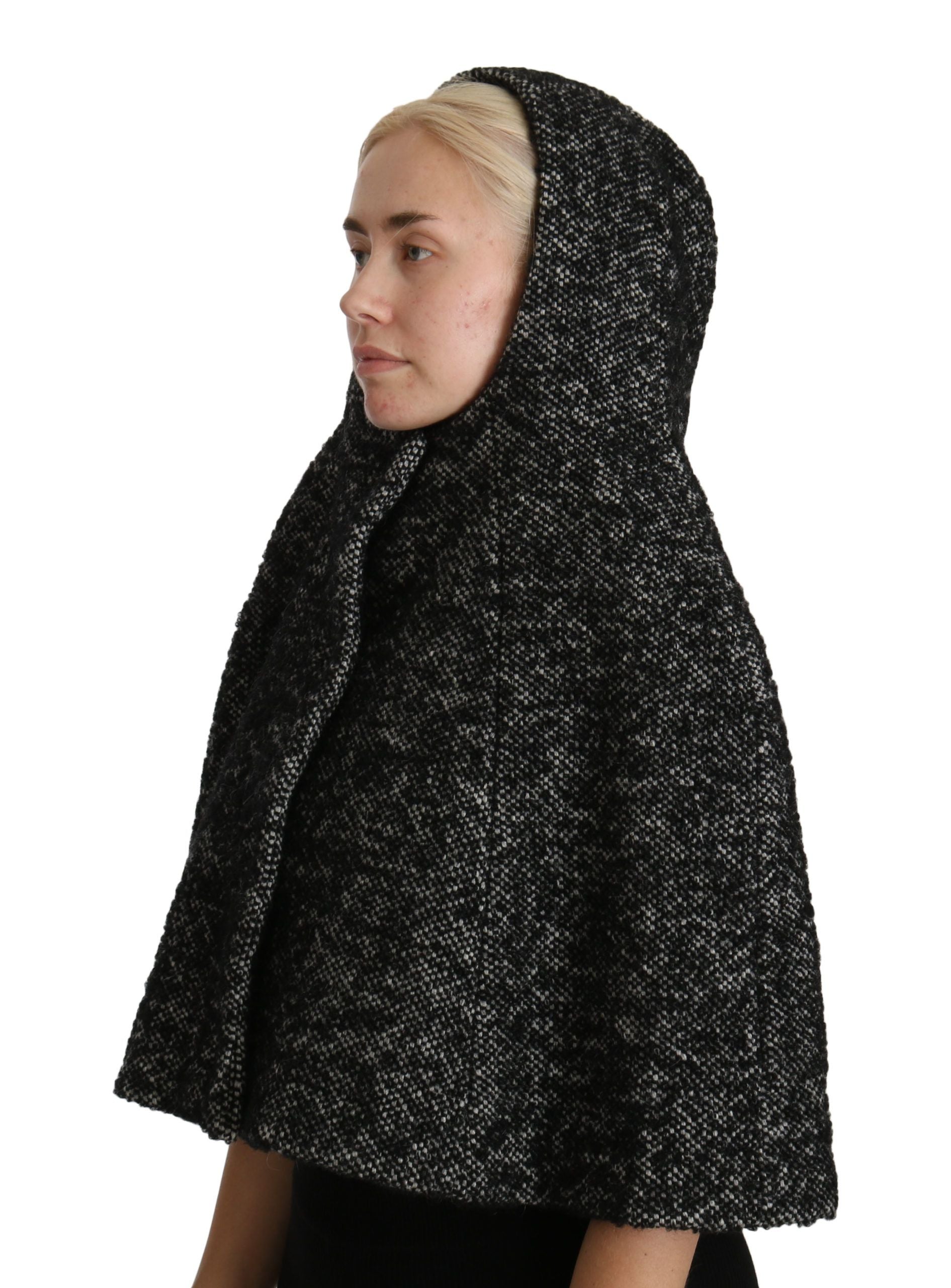 Dolce & Gabbana Elegant Gray Wool Hooded Scarf by Iconic Italian Label - Luksusmuotia Dolce & Gabbana - Tutustu YVES JAVANNI® 