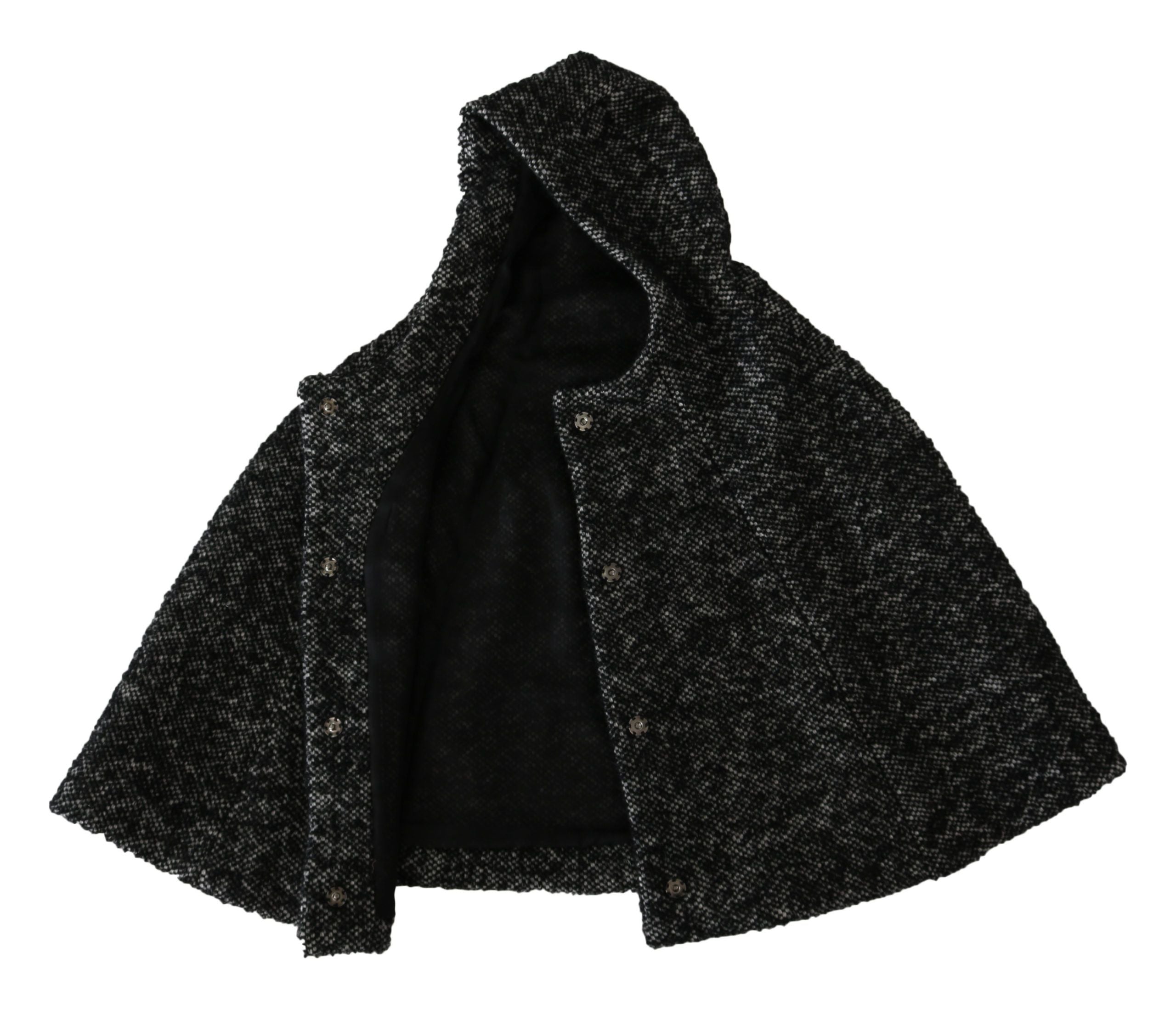 Dolce & Gabbana Elegant Gray Wool Hooded Scarf by Iconic Italian Label - Luksusmuotia Dolce & Gabbana - Tutustu YVES JAVANNI® 