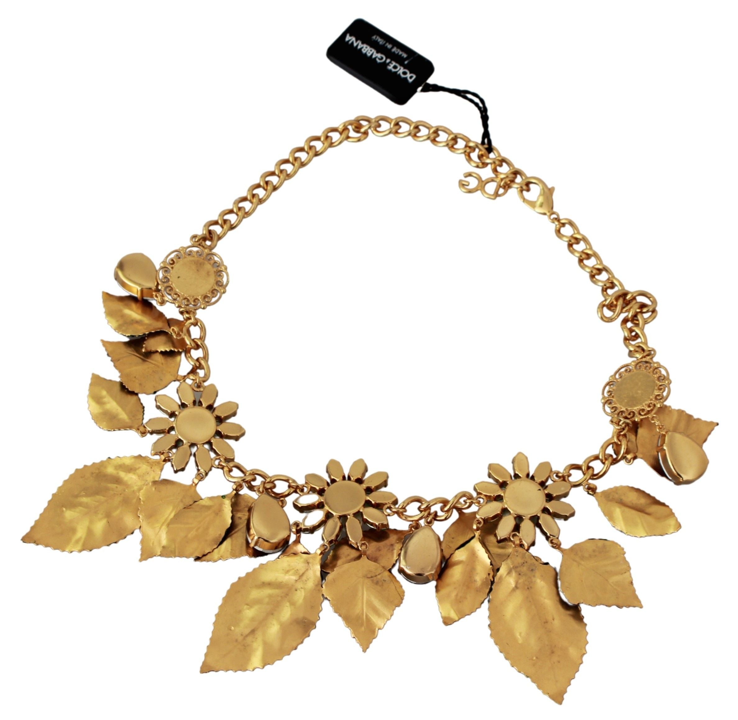 Dolce & Gabbana Elegant Floral Sicily Charm Necklace - Luksusmuotia Dolce & Gabbana - Tutustu YVES JAVANNI® 