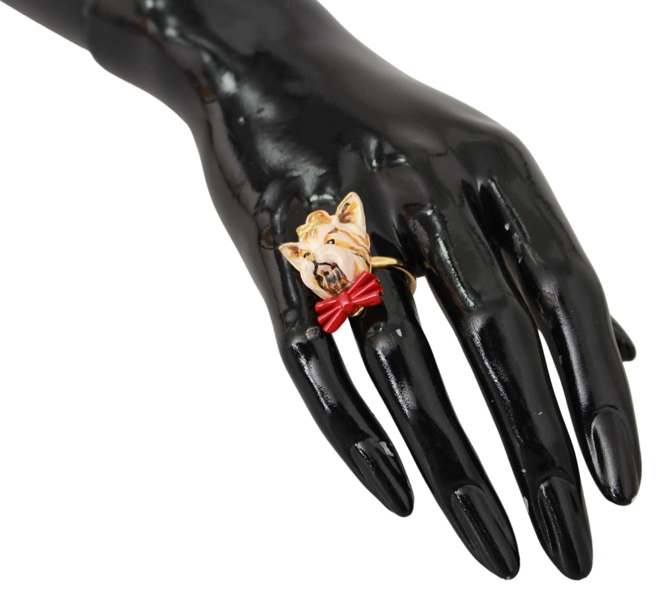 Dolce & Gabbana Chic Canine Gold-Tone Statement Ring - Luksusmuotia Dolce & Gabbana - Tutustu YVES JAVANNI® 