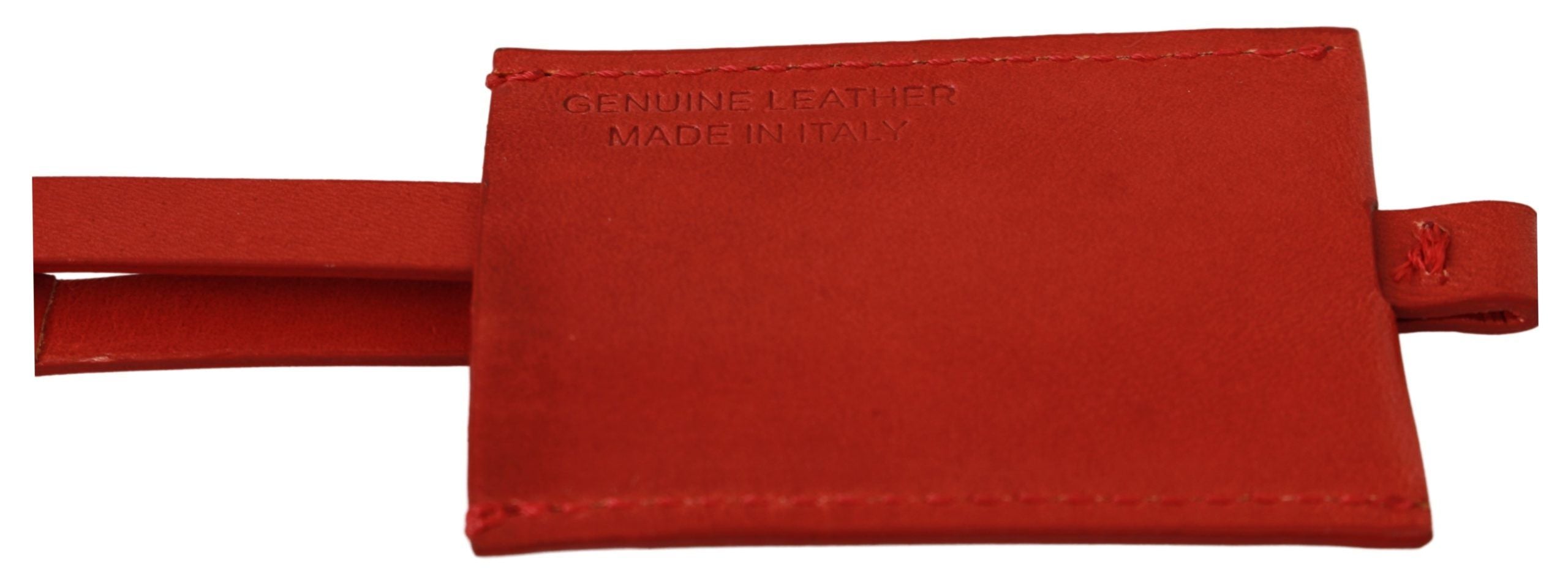 Costume National Elegant Leather and Metal Keychain - Red - Luksusmuotia Costume National - Tutustu YVES JAVANNI® 