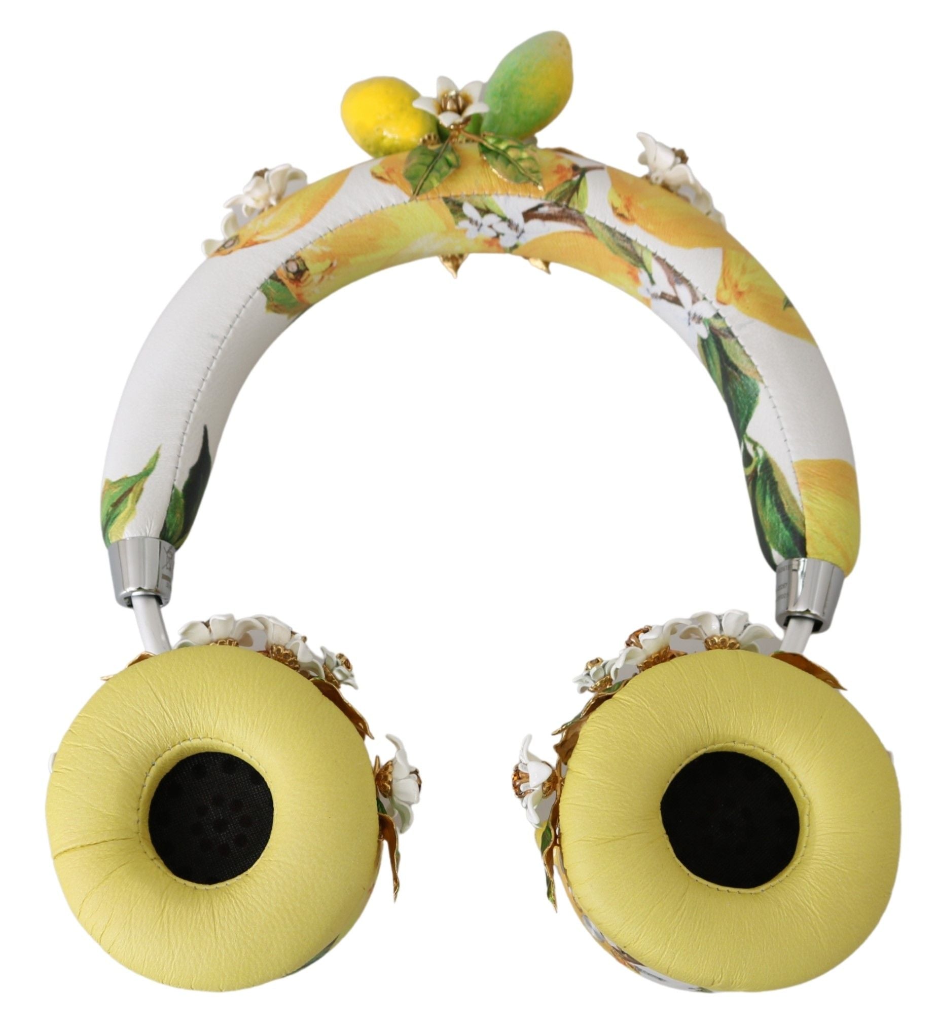 Dolce & Gabbana Glamorous Gold-Embellished Leather Headphones - Luksuslaukut ja asusteet Dolce & Gabbana - Tutustu YVES JAVANNI® 