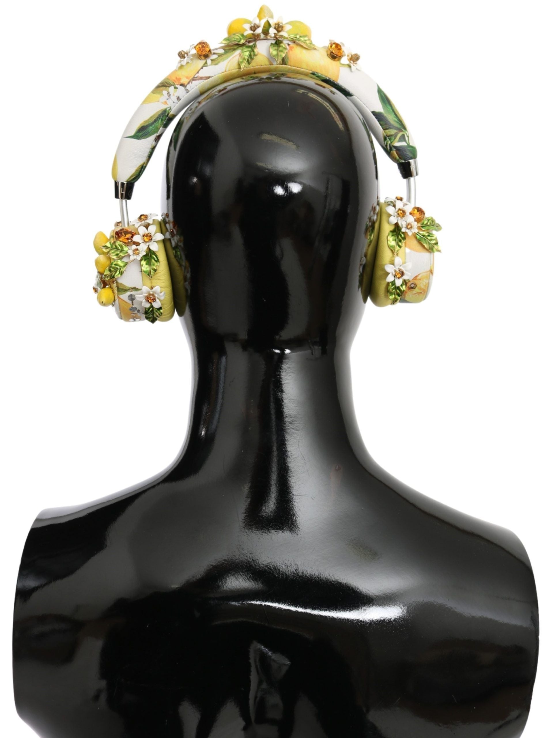 Dolce & Gabbana Glamorous Gold-Embellished Leather Headphones - Luksusmuotia Dolce & Gabbana - Tutustu YVES JAVANNI® 