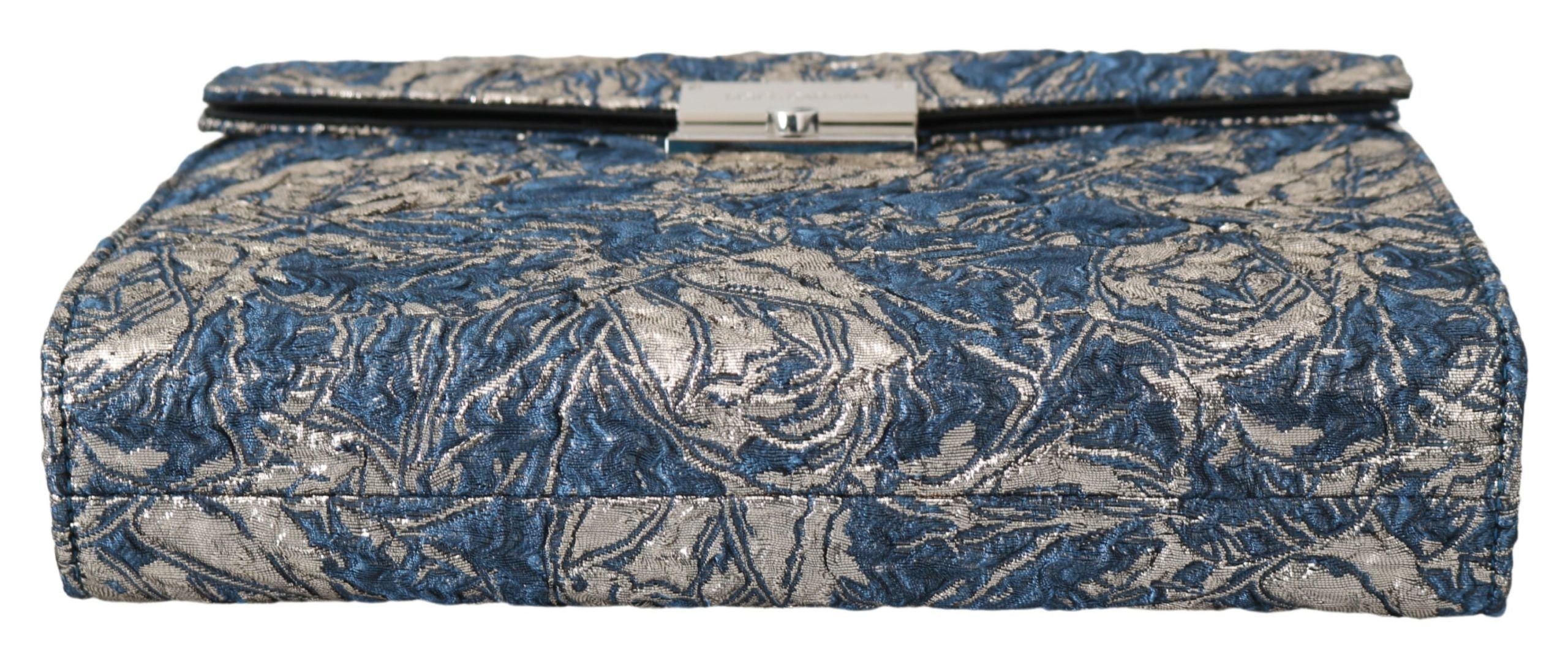 Dolce & Gabbana Elegant Blue Croc-Print Briefcase Clutch - Luksusmuotia Dolce & Gabbana - Tutustu YVES JAVANNI® 