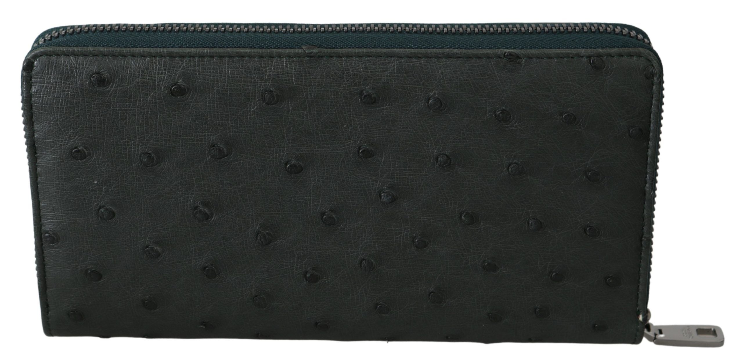 Dolce & Gabbana Exquisite Green Ostrich Leather Continental Wallet - Luksusmuotia Dolce & Gabbana - Tutustu YVES JAVANNI® 